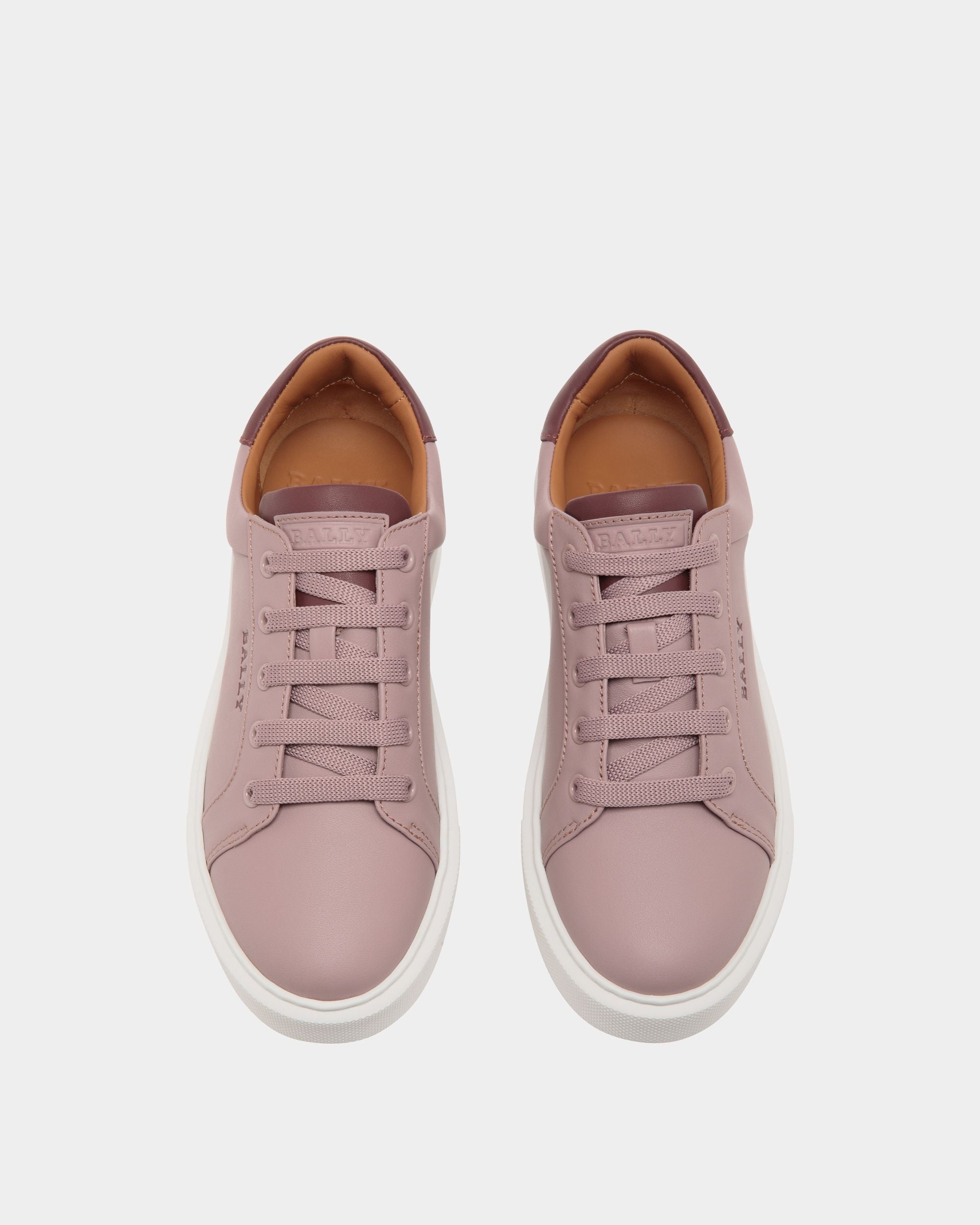 Sneaker In Pink Leather - Damen - Bally - 04