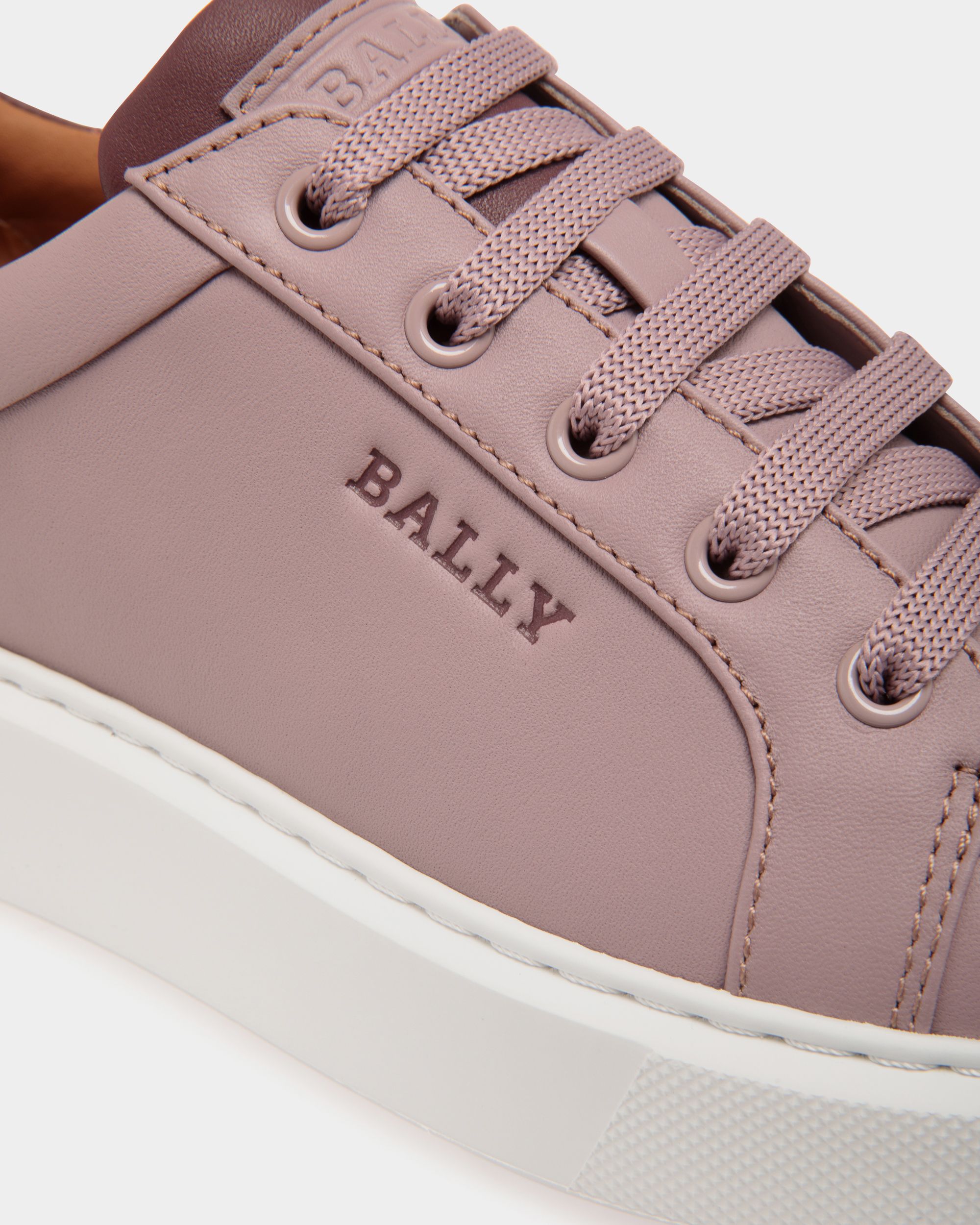 Sneaker In Pink Leather - Damen - Bally - 05