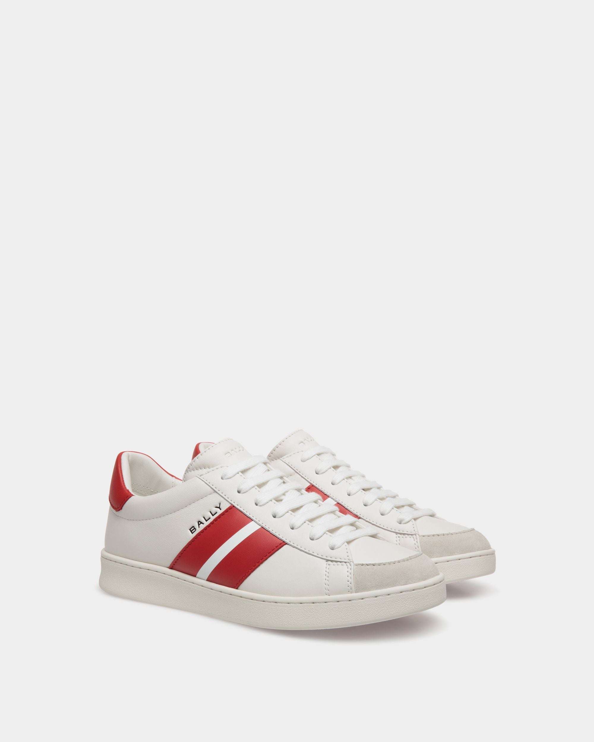 Tennis Sneaker In White Leather - Damen - Bally - 02