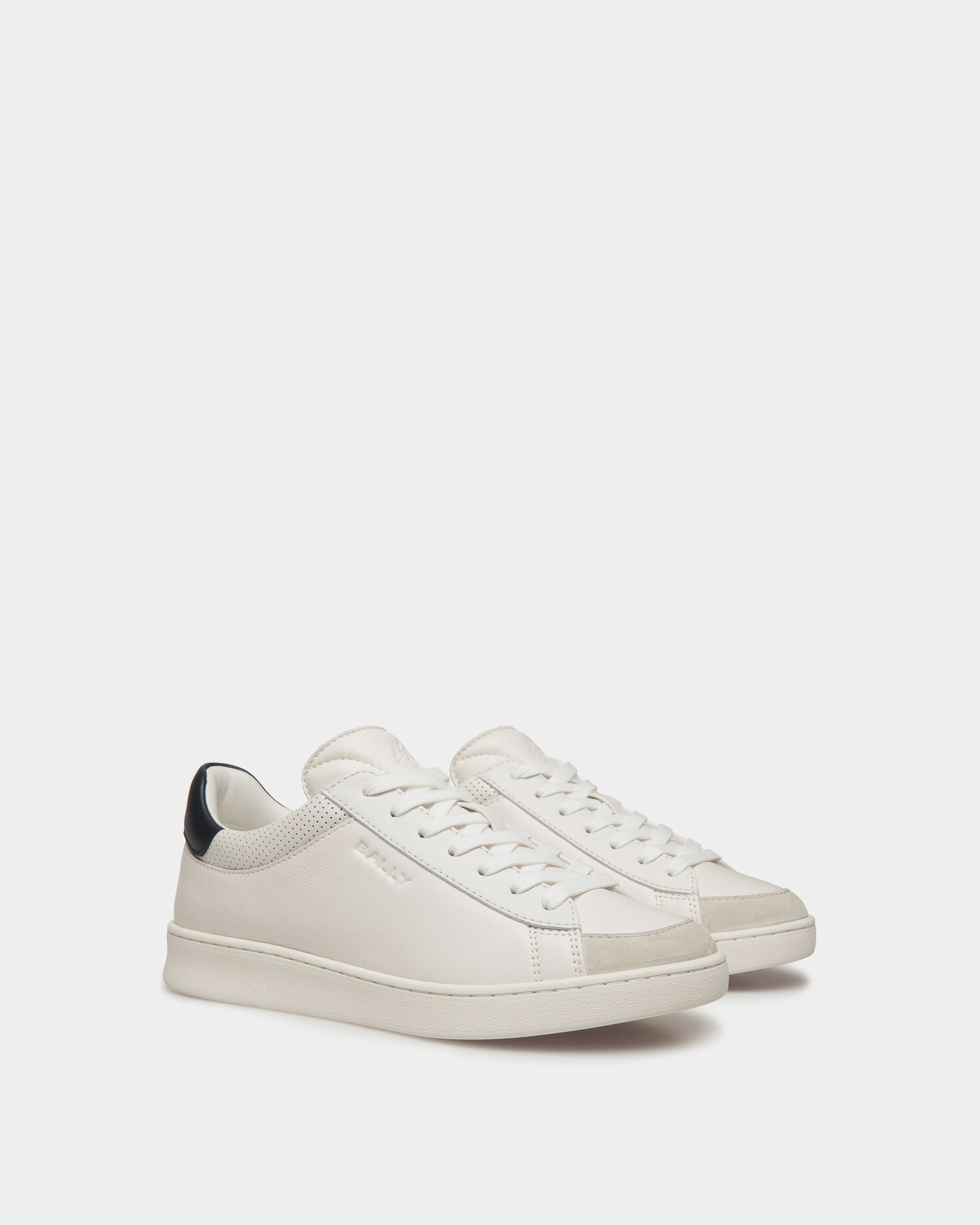 Bally By YK Jeong Sneaker Für Herren Aus Leder In Weiß Und Navy Blue - Damen - Bally - 02