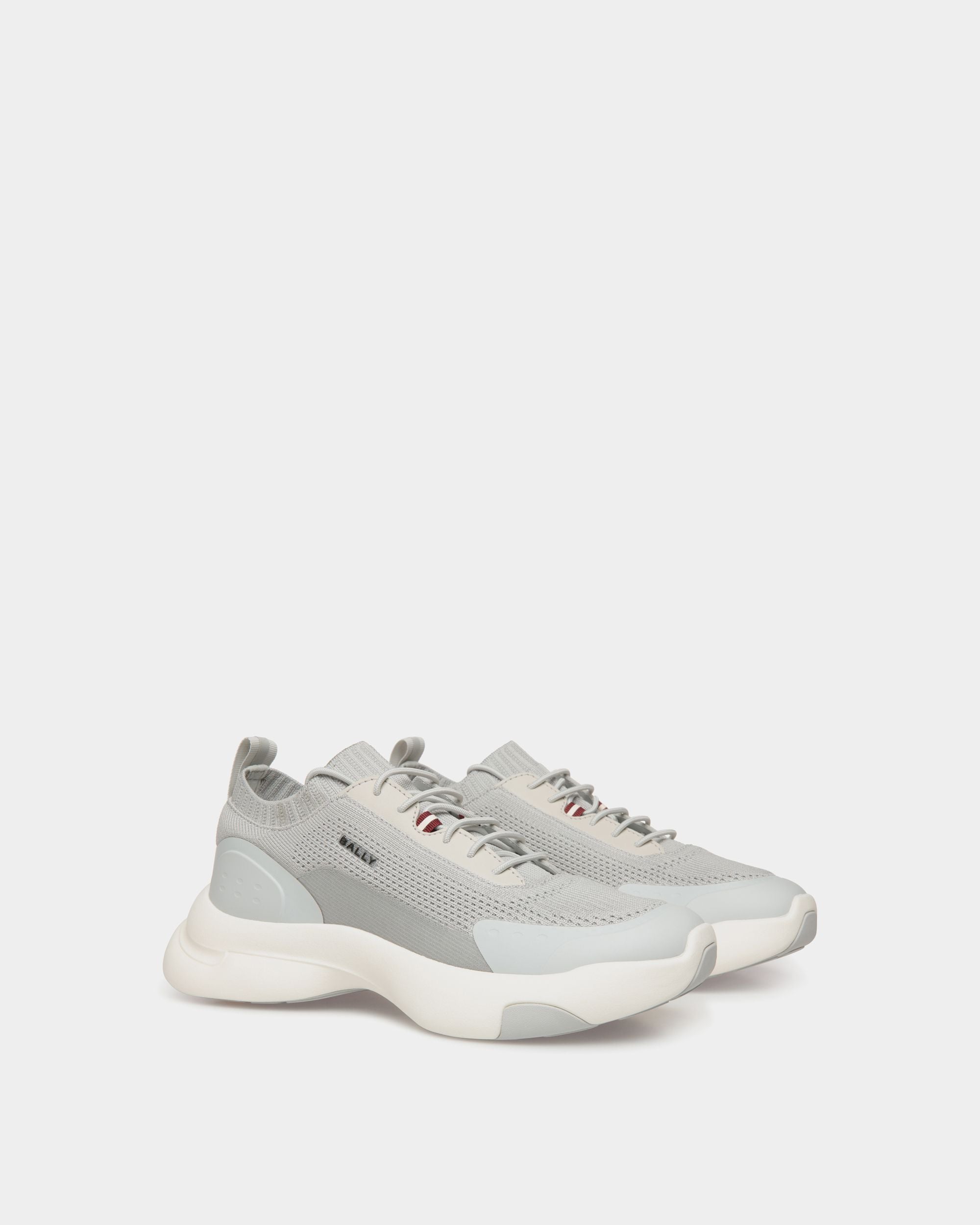 Dune Sneaker Aus Strickgewebe In Light Grey - Damen - Bally - 03