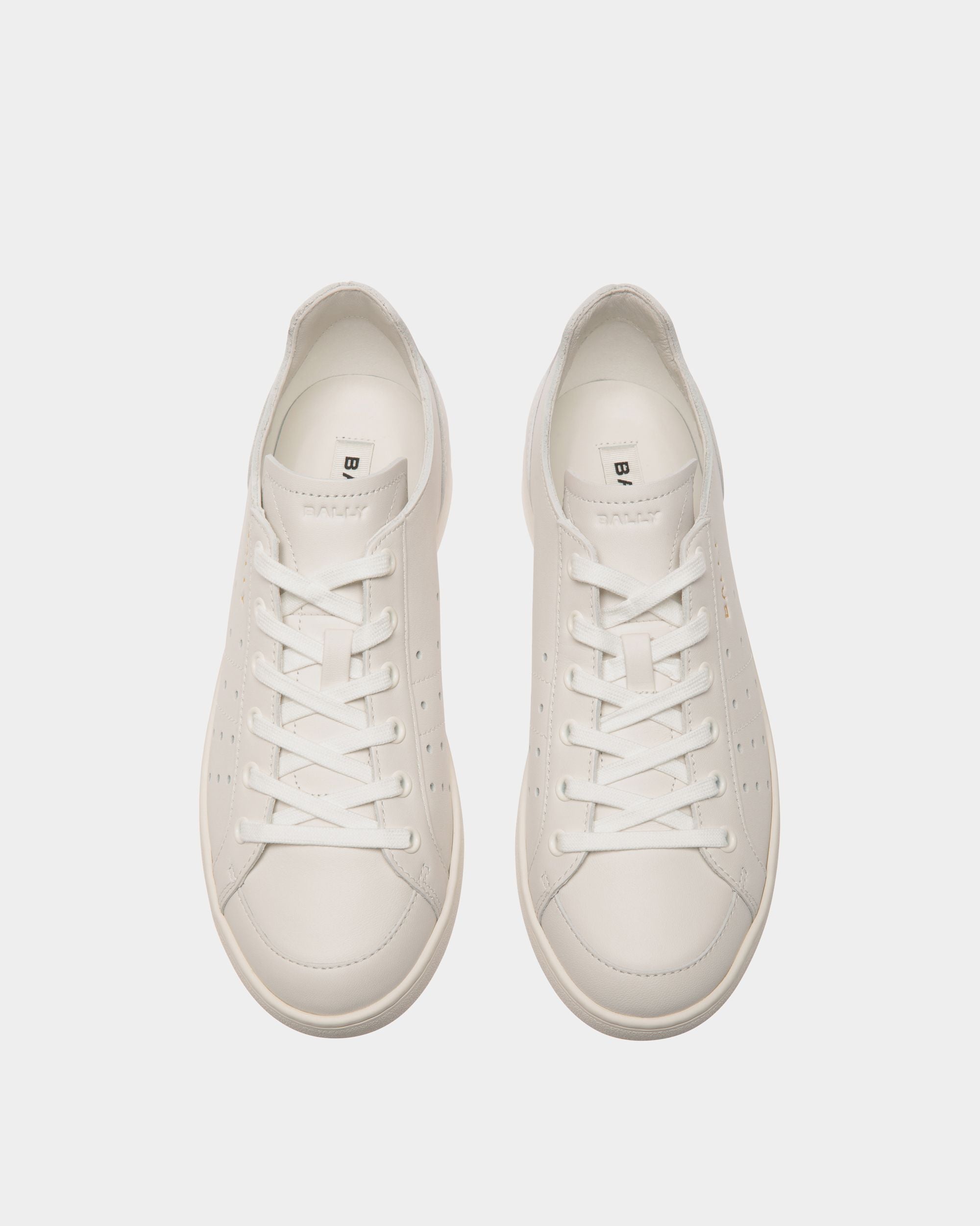 Sneakers Tennis Aus Leder In Weiß - Damen - Bally - 03