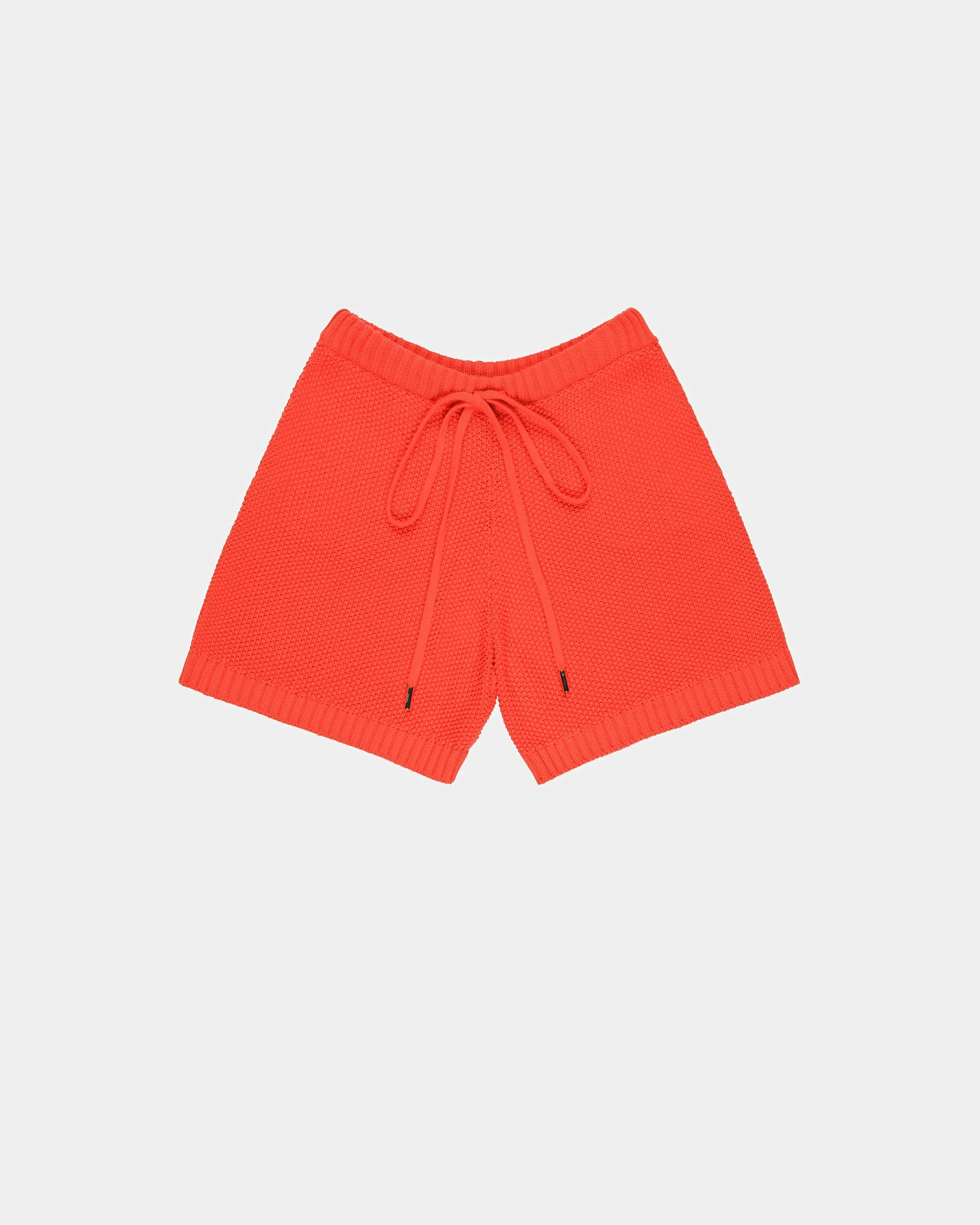 Gestrickte Baumwoll-Bermudas In Orange - Damen - Bally - 02