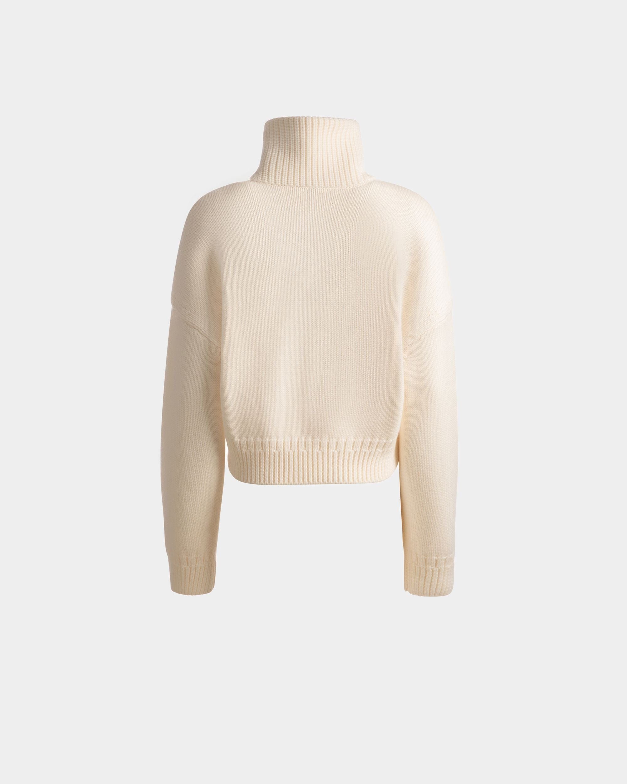 Poloshirt Aus Wolle In Elfenbein - Damen - Bally - 02