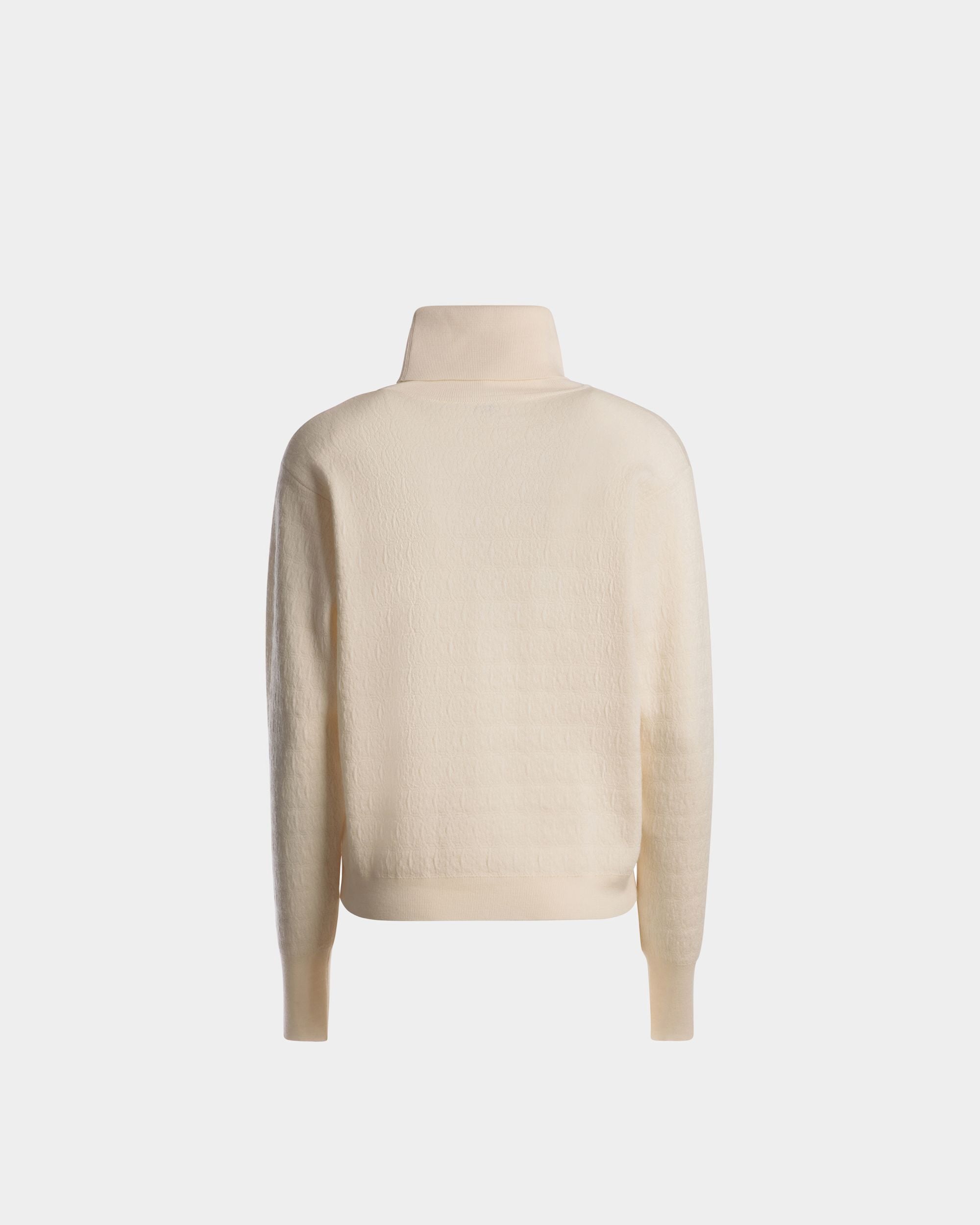 Rollkragenpullover Aus Wolle In Elfenbein - Damen - Bally - 07