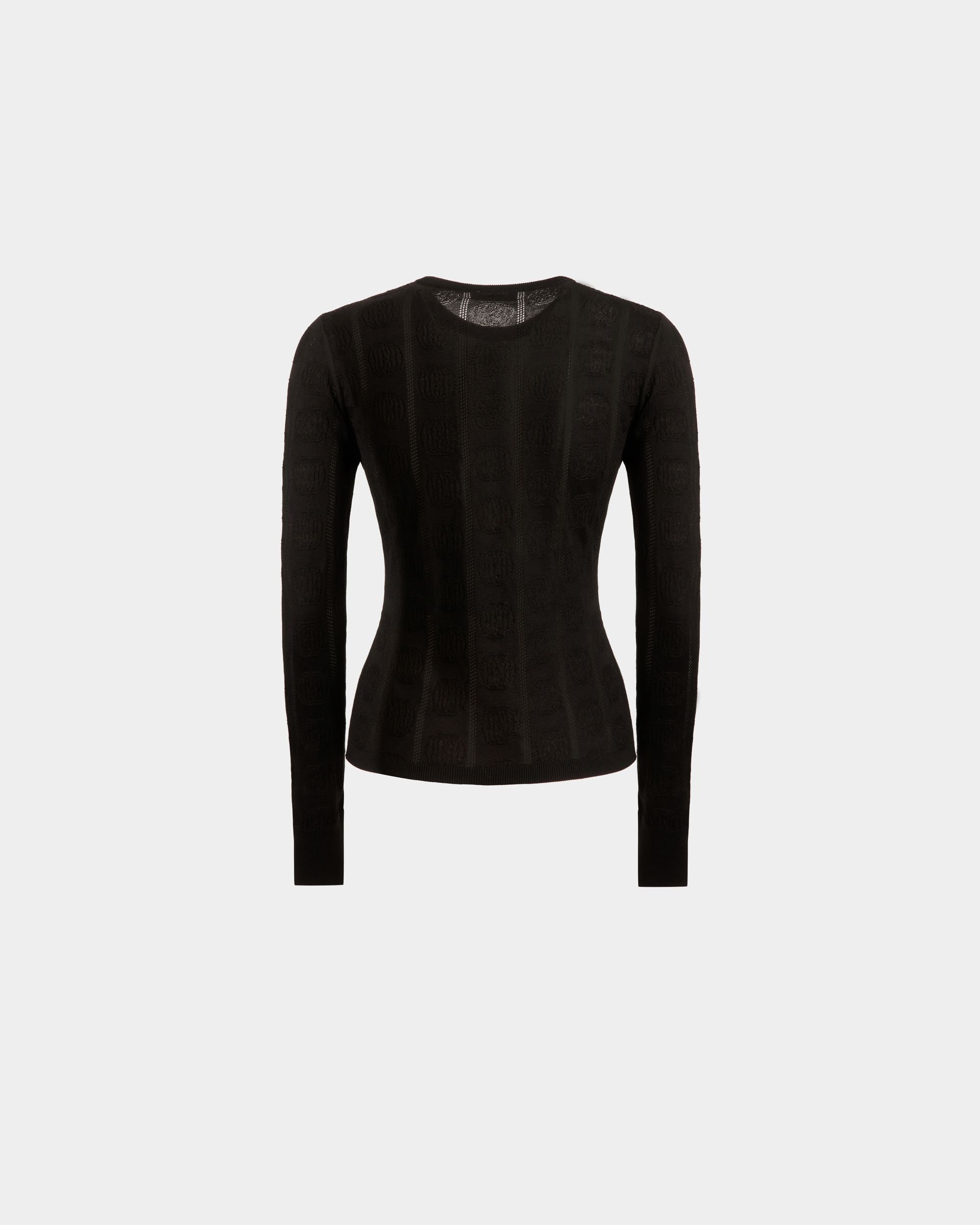 Rundhals-Shirt Baumwolle Und Seide In Schwarz - Damen - Bally - 07