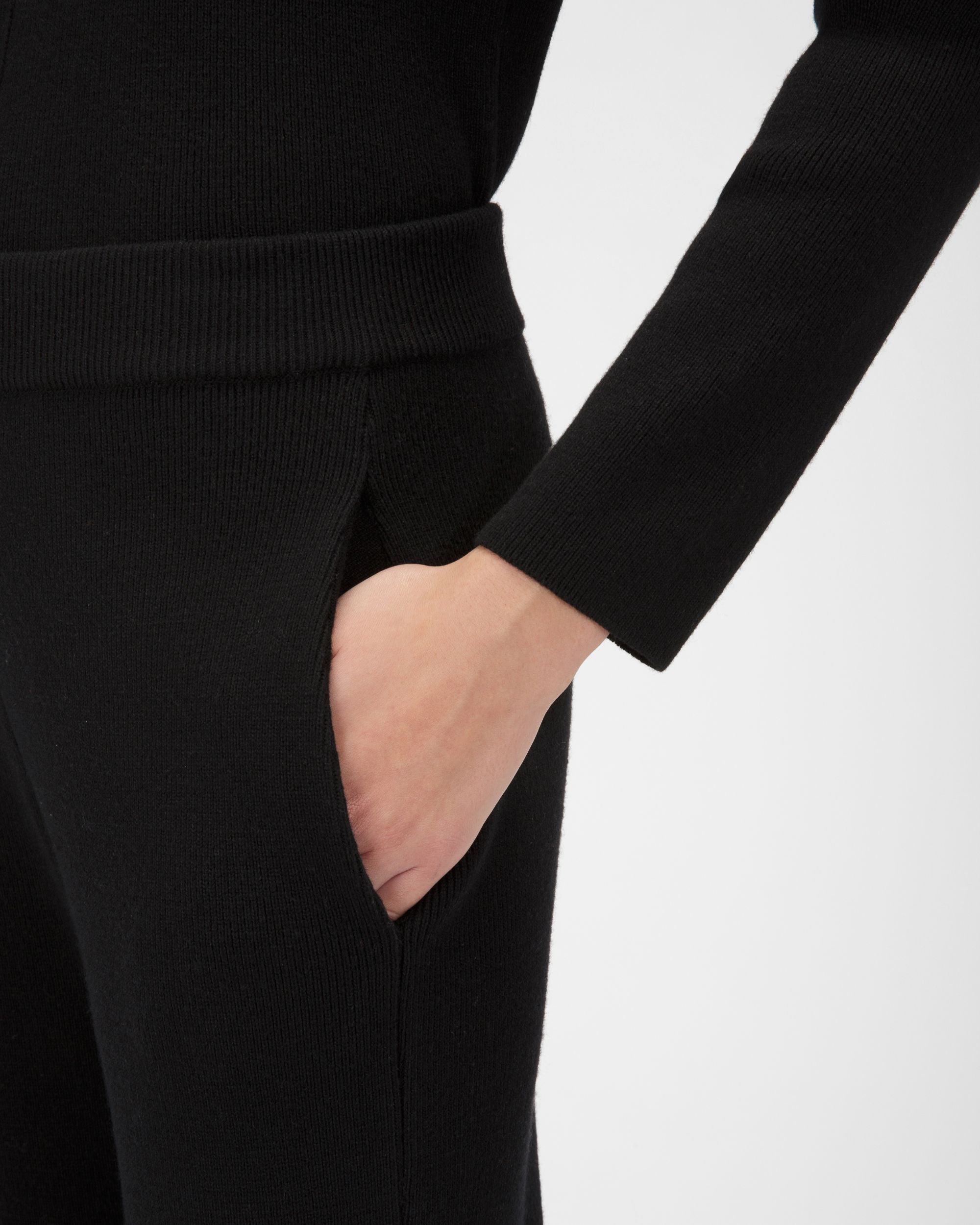 Hose Aus Schwarzer Wolle Und Seide - Damen - Bally - 02