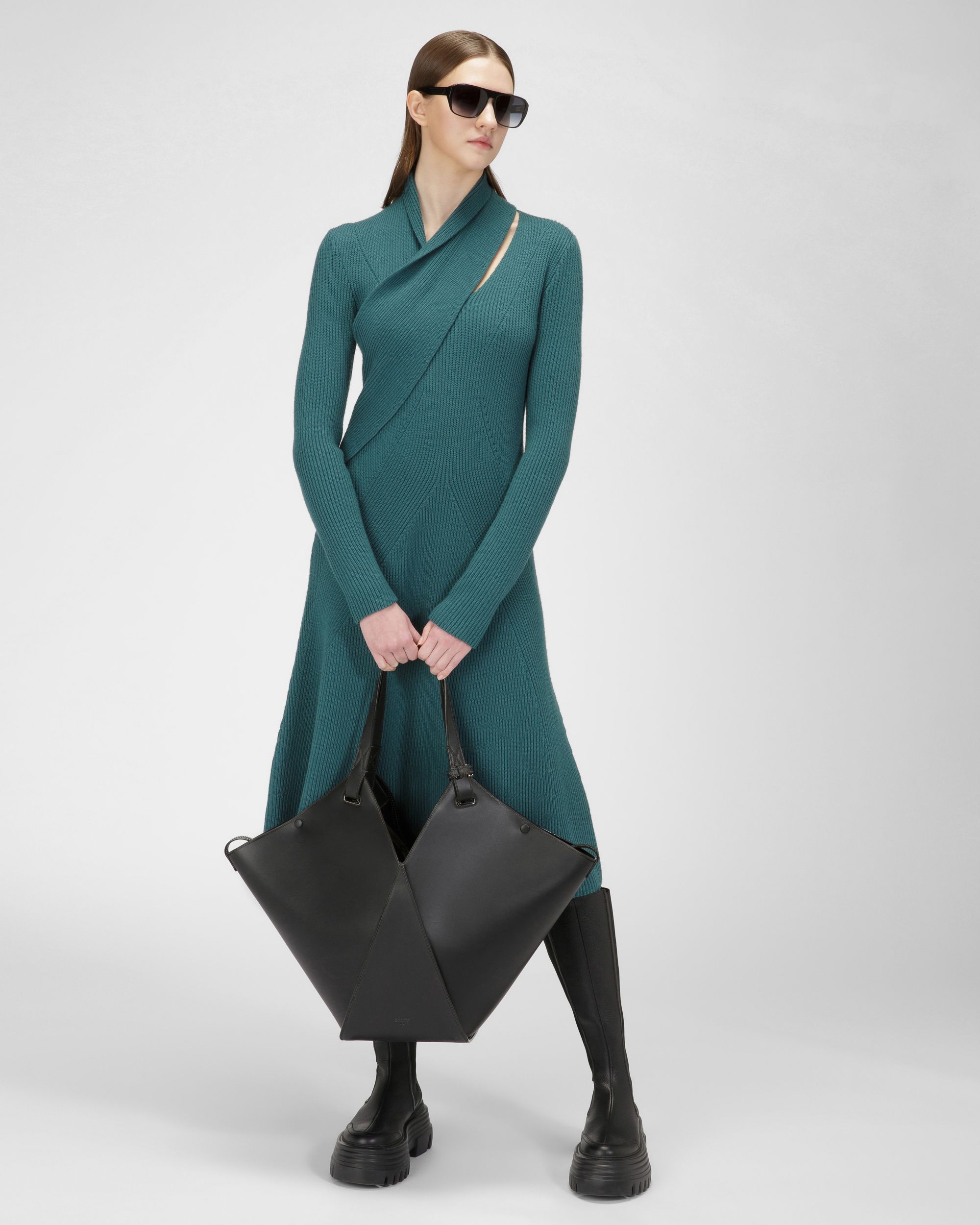 Grünes Wollkleid - Damen - Bally - 05