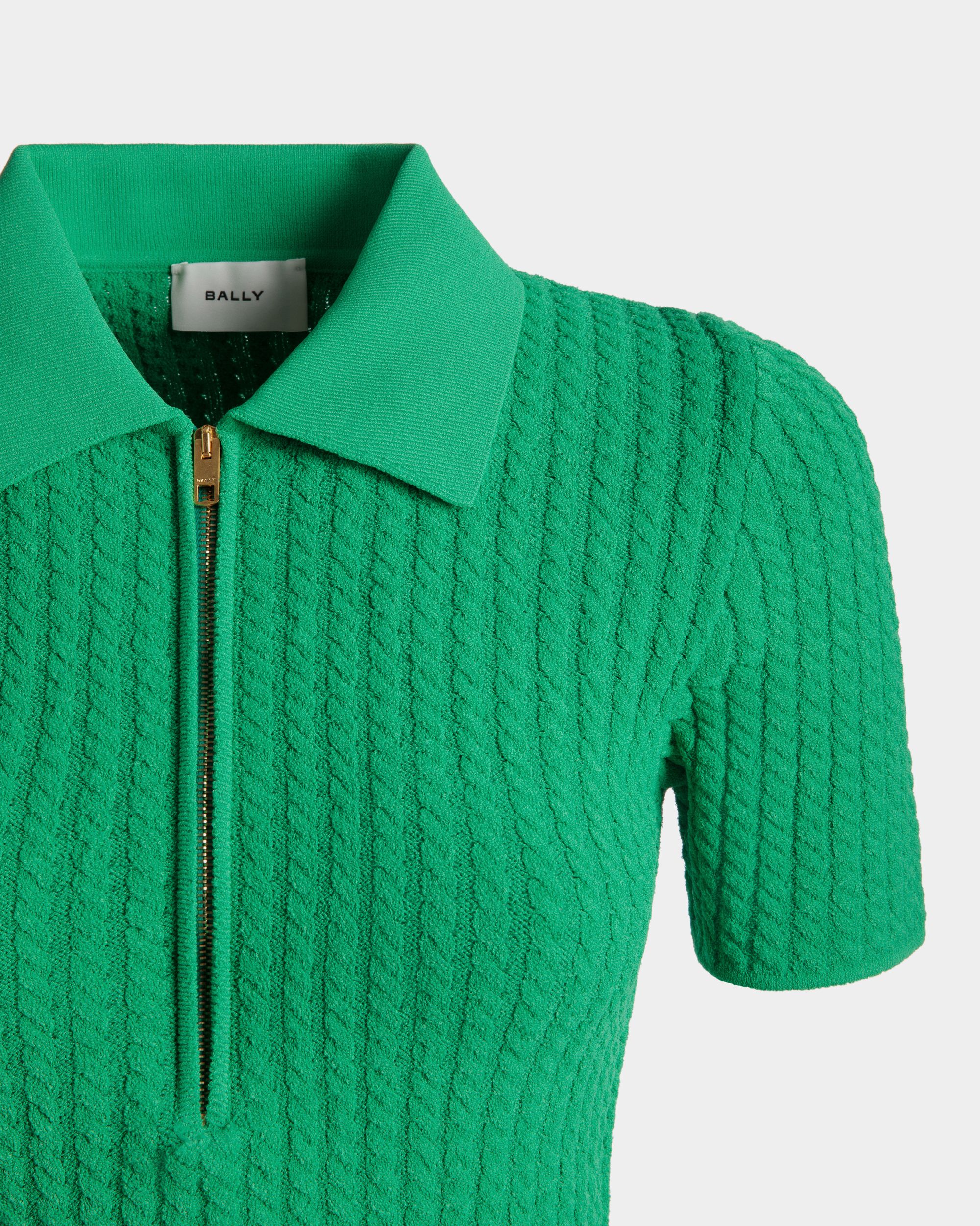 Poloshirt Mit Halblangem Reißverschluss Aus Strickgewebe - Damen - Bally - 02