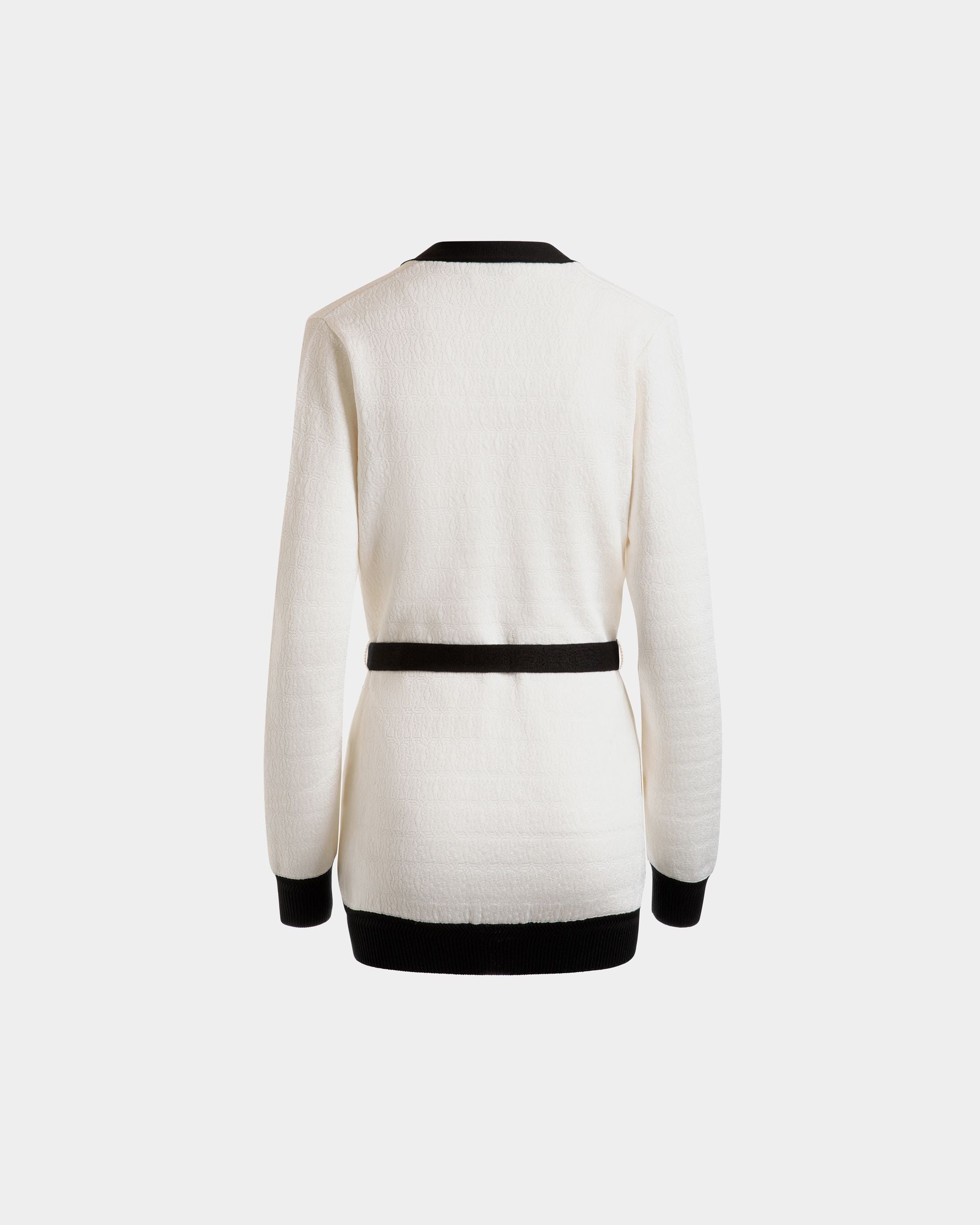 Cardigan In Hellbeige Und Schwarz - Damen - Bally - 03
