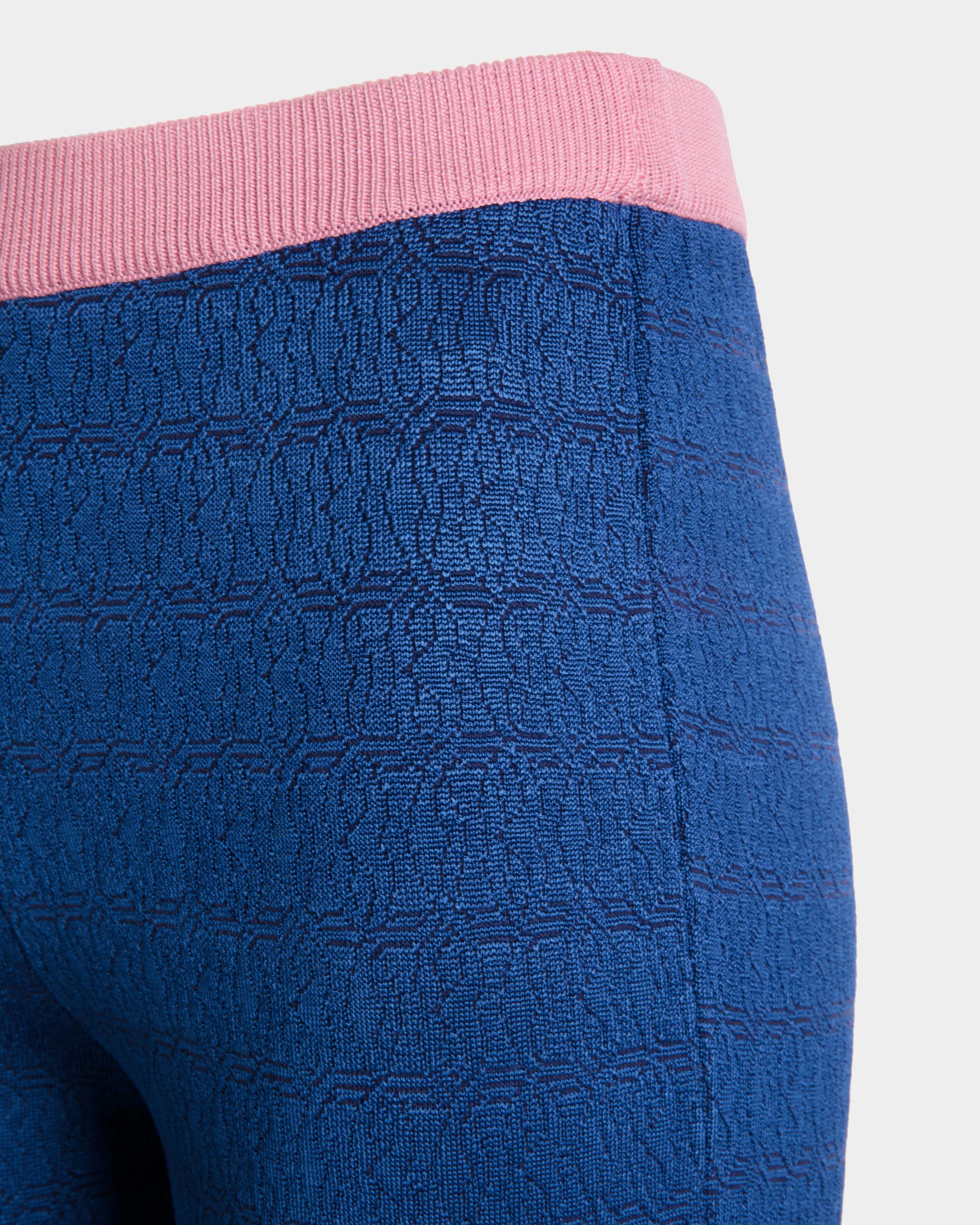 Hose Mit Ausgestelltem Bein Aus Viskose-Strickstoff In Blau - Damen - Bally - 02