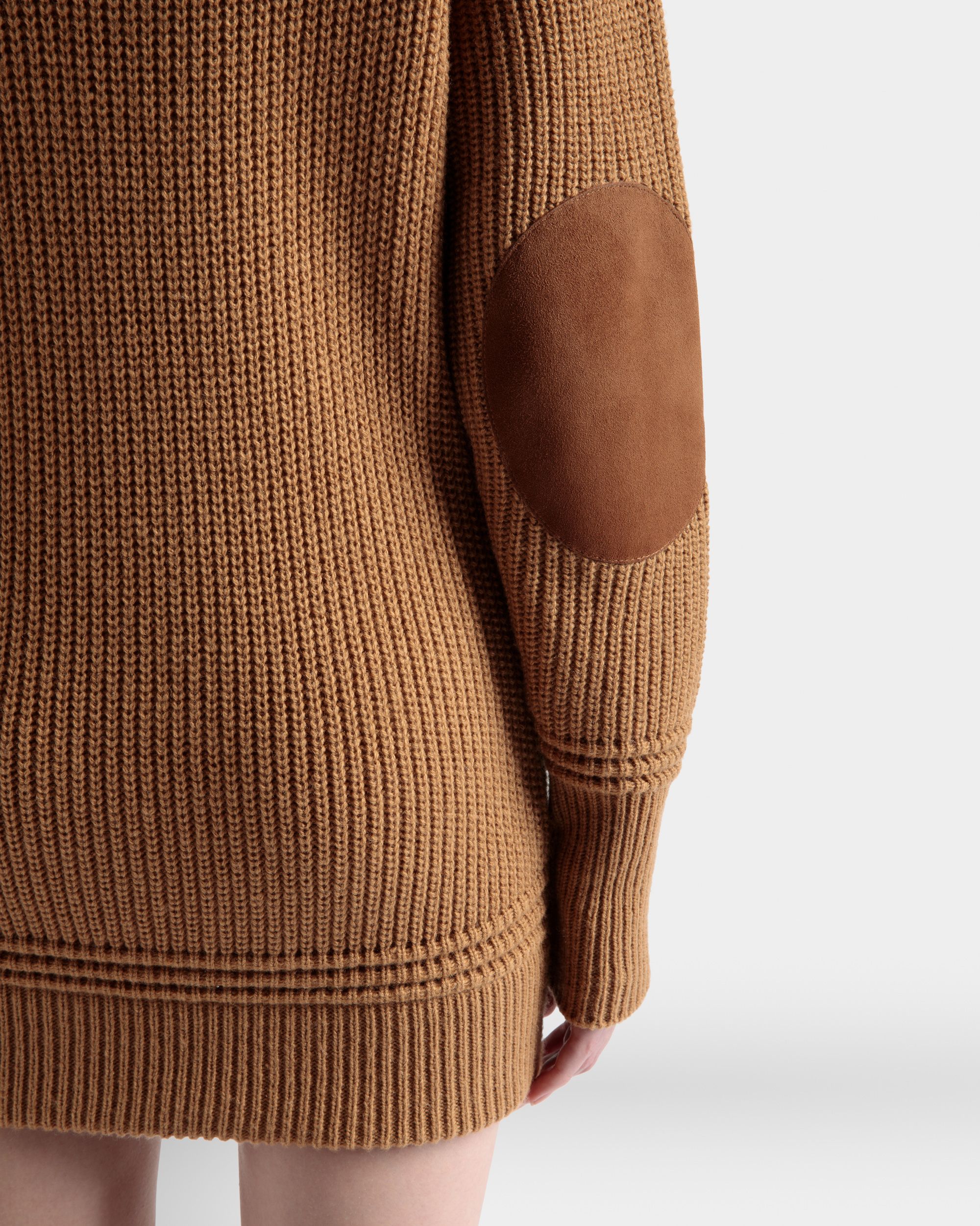 Rollkragenkleid Aus Braunem Wollgemisch - Damen - Bally - 04