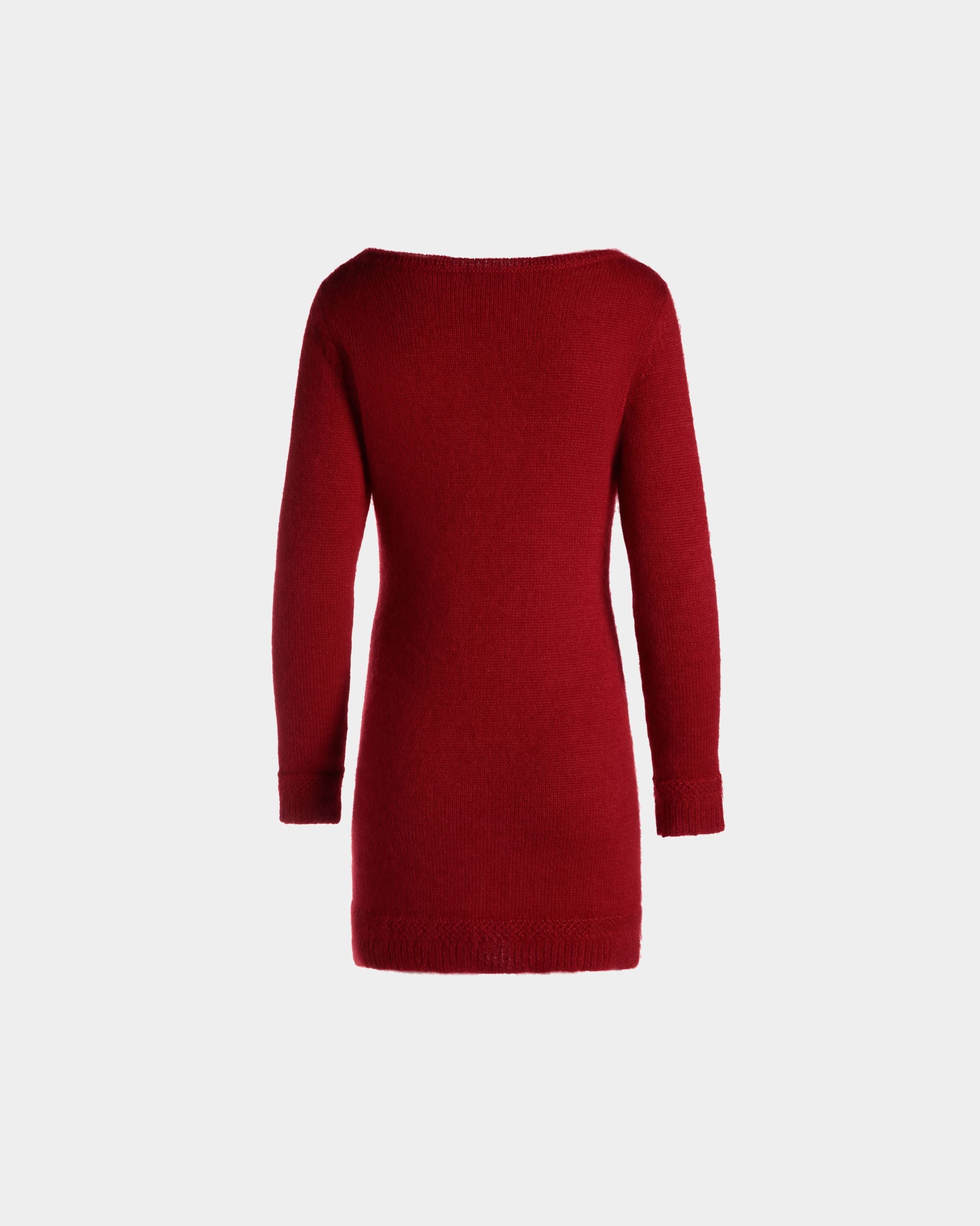 Kurzes Kleid In Candy Red Aus Mohair Und Seide - Damen - Bally - 08
