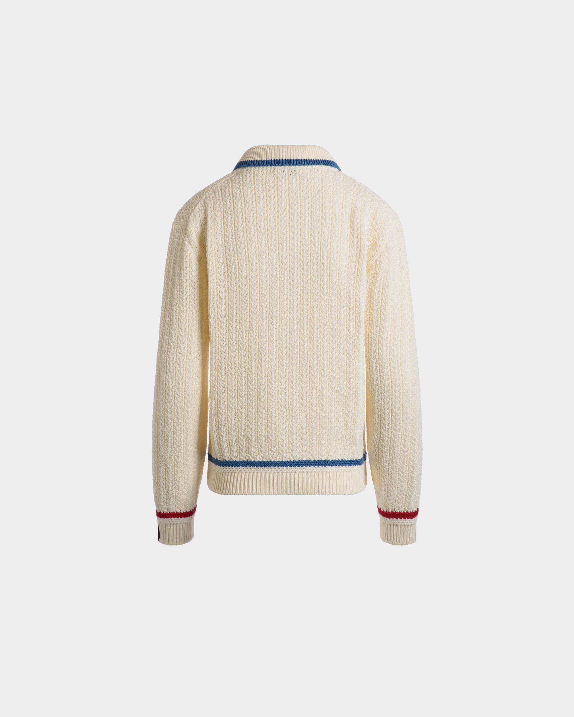 Cardigan Aus Elfenbeinfarbener Baumwolle - Damen - Bally - 07