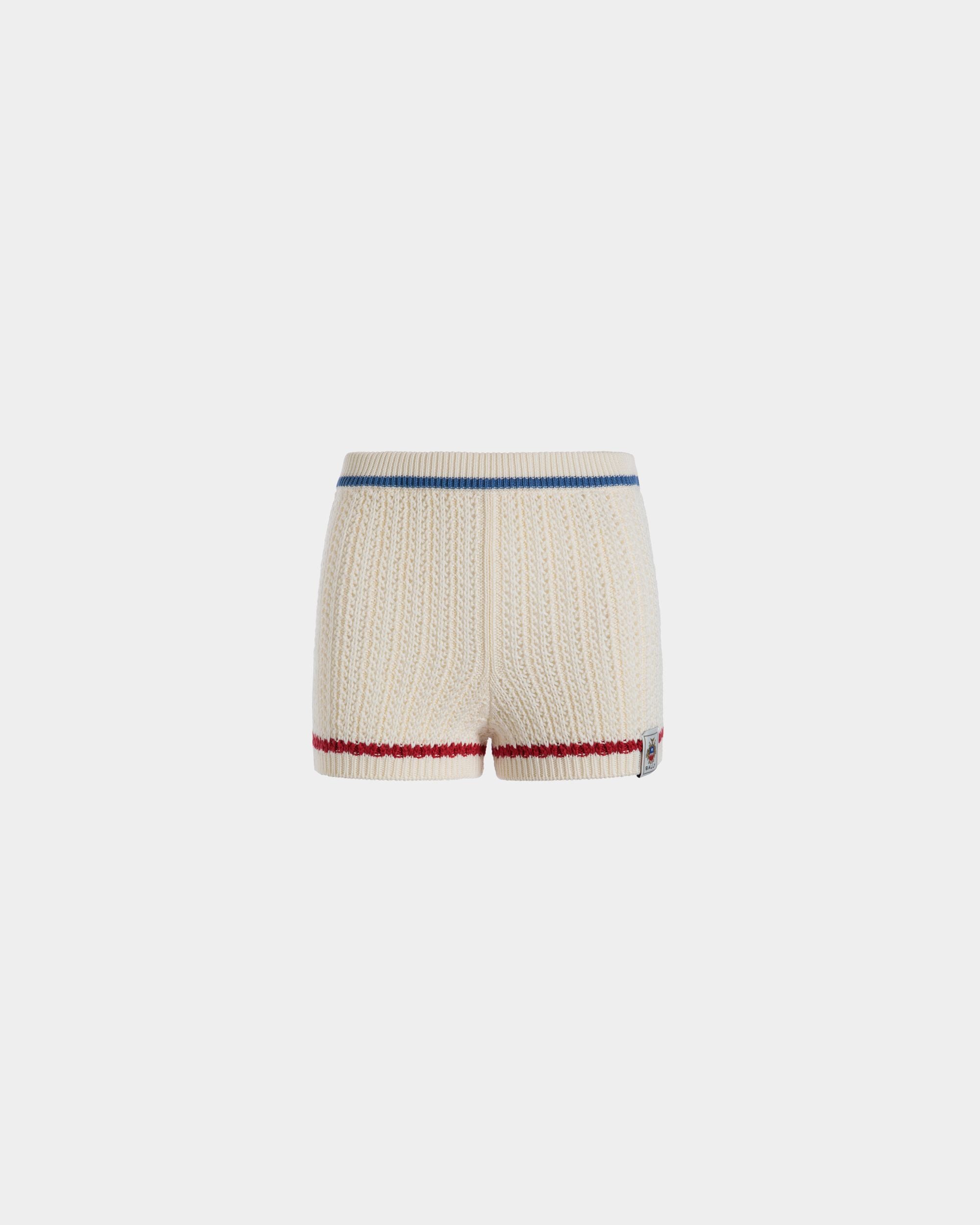 Knitwear Trousers In White Cotton - Damen - Bally - 01