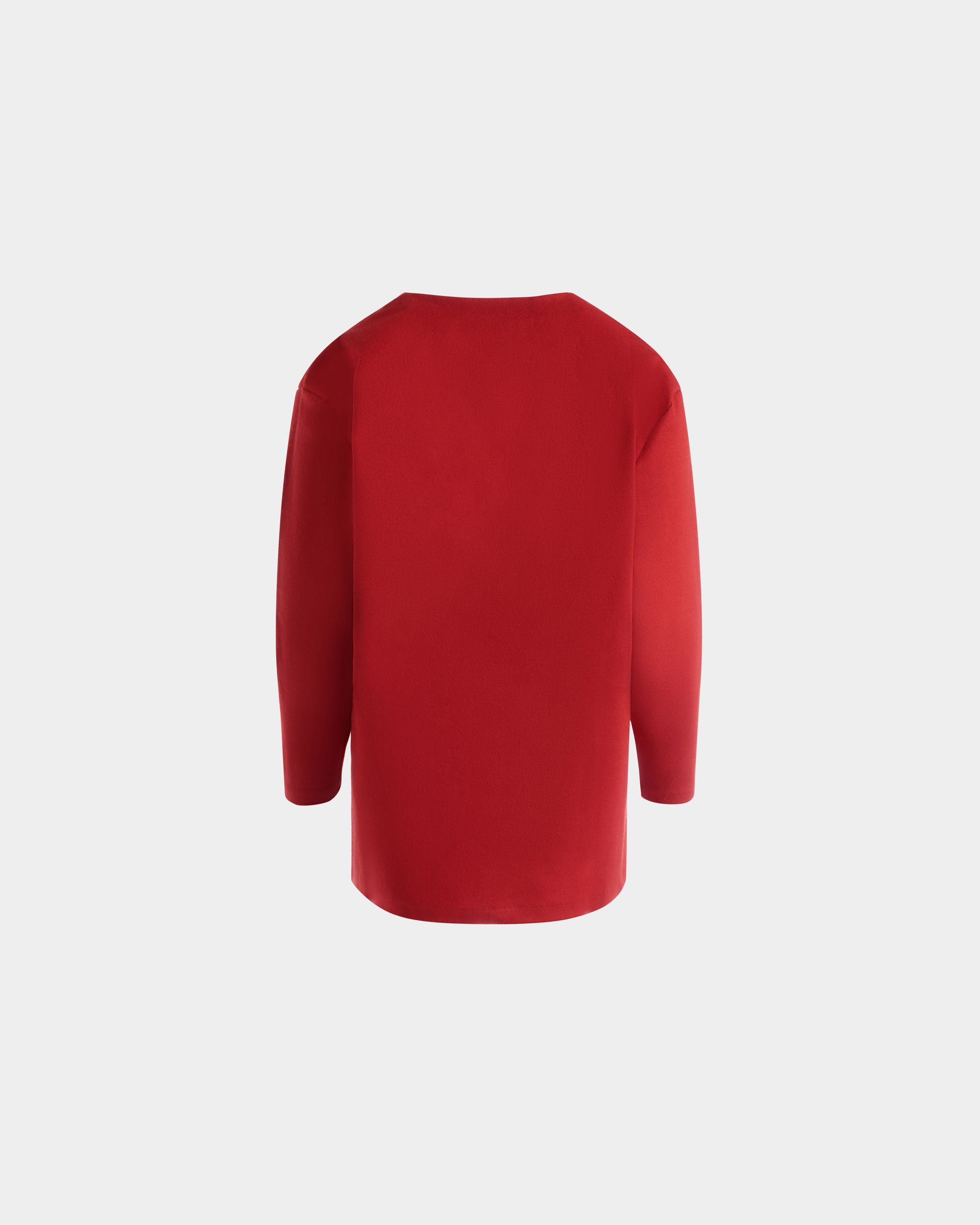 Cardigan Aus Einer Mischung Aus Roter Wolle Und Seide - Damen - Bally - 07
