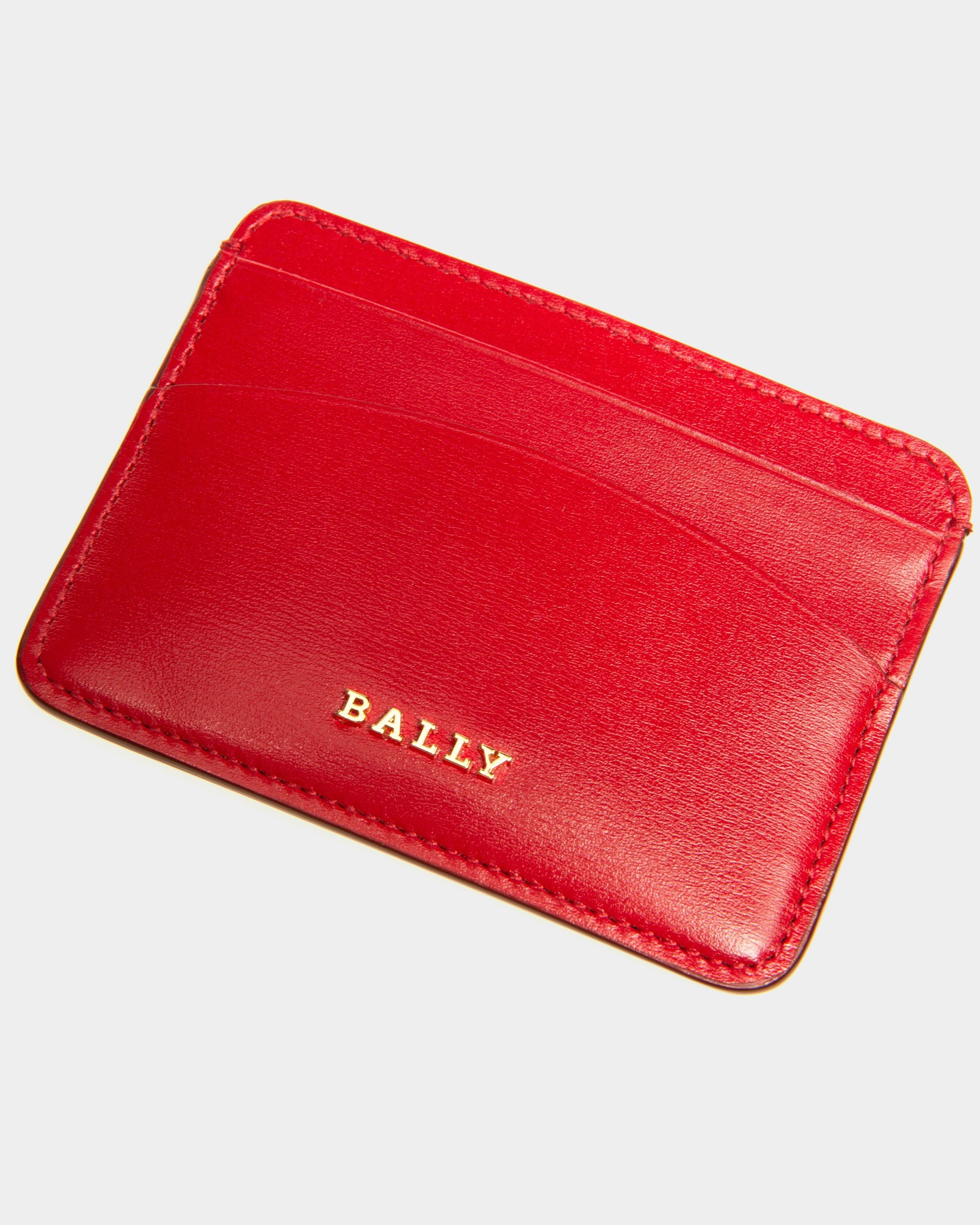 Lexye Kartenetui Aus Rotem Leder - Damen - Bally - 04