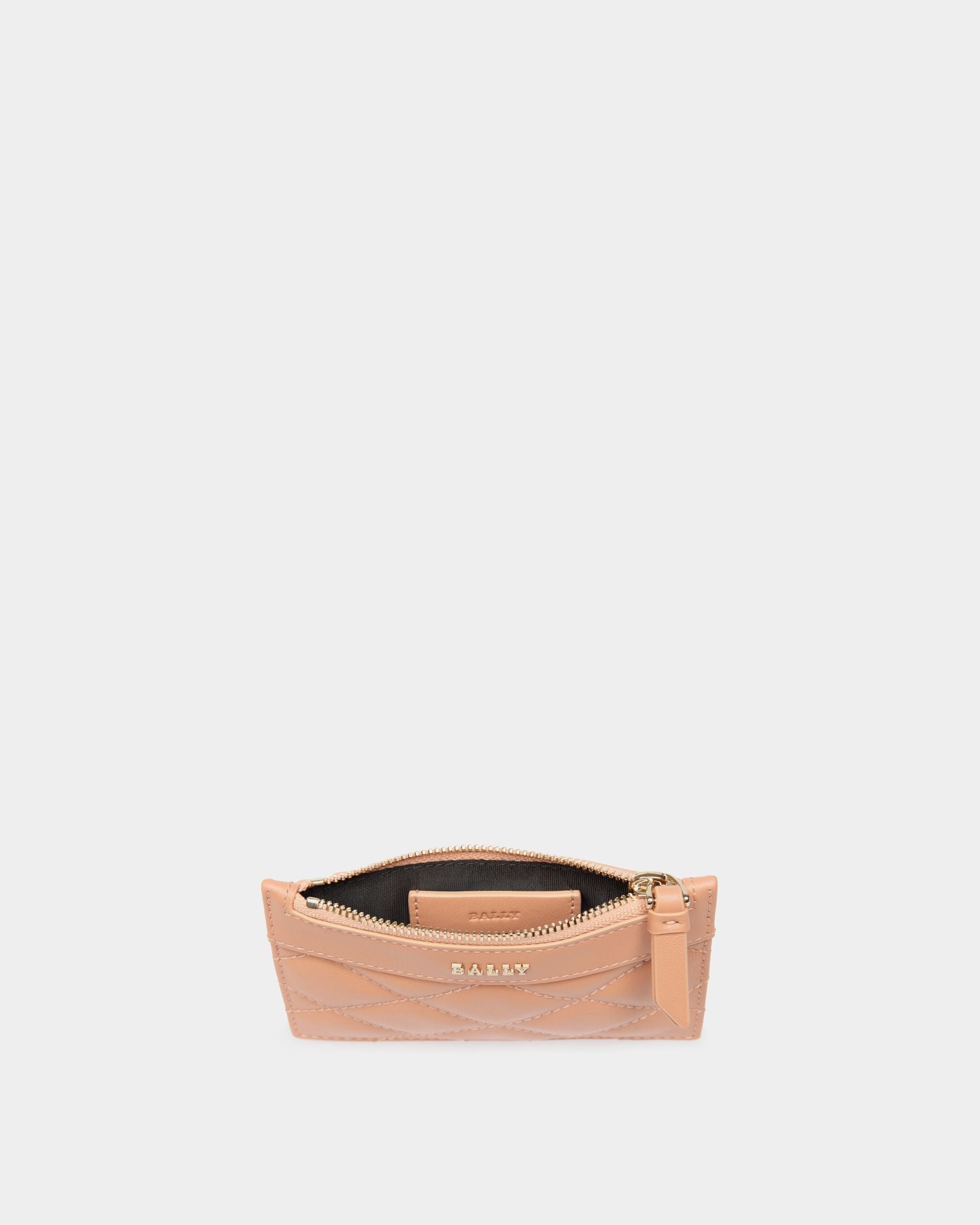 Business Card Holder In Orange Leather - Damen - Bally - 03