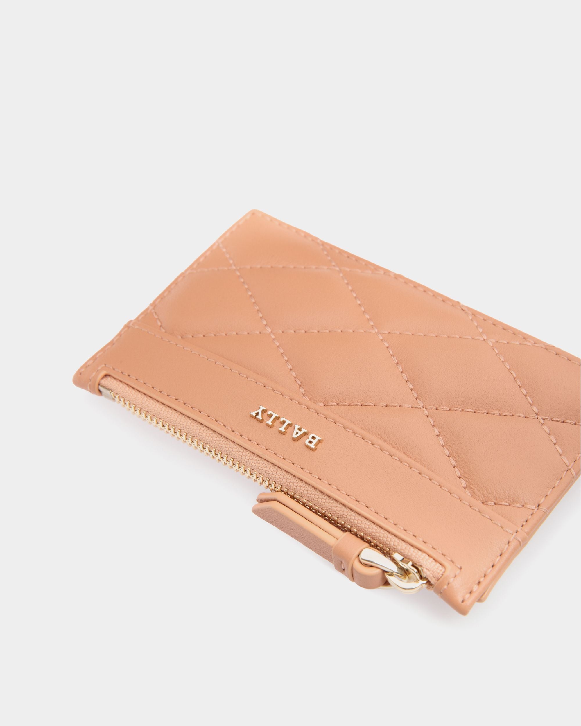 Business Card Holder In Orange Leather - Damen - Bally - 04