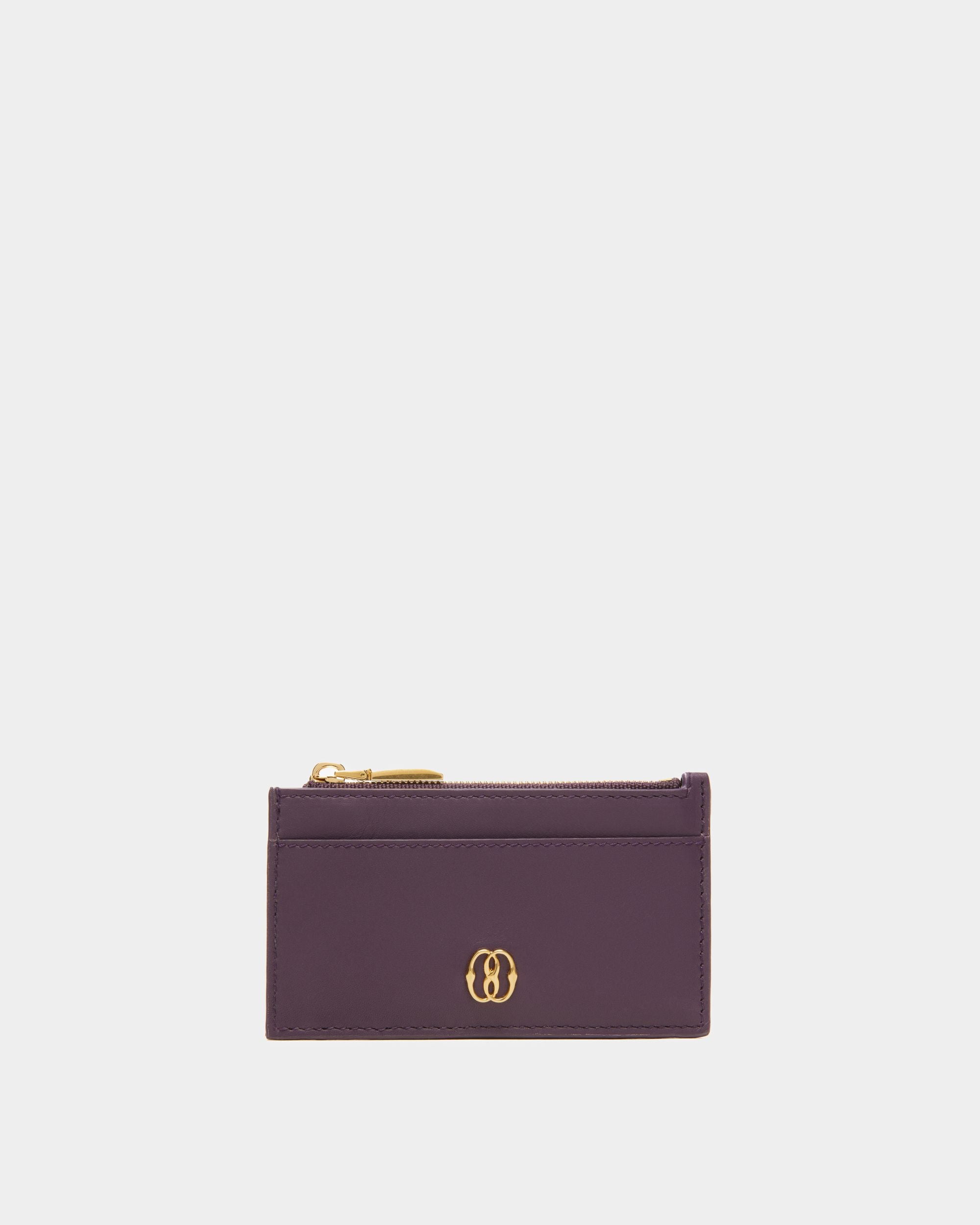 Emblem Visitenkartenetui Aus Leder in Orchidee - Damen - Bally - 01