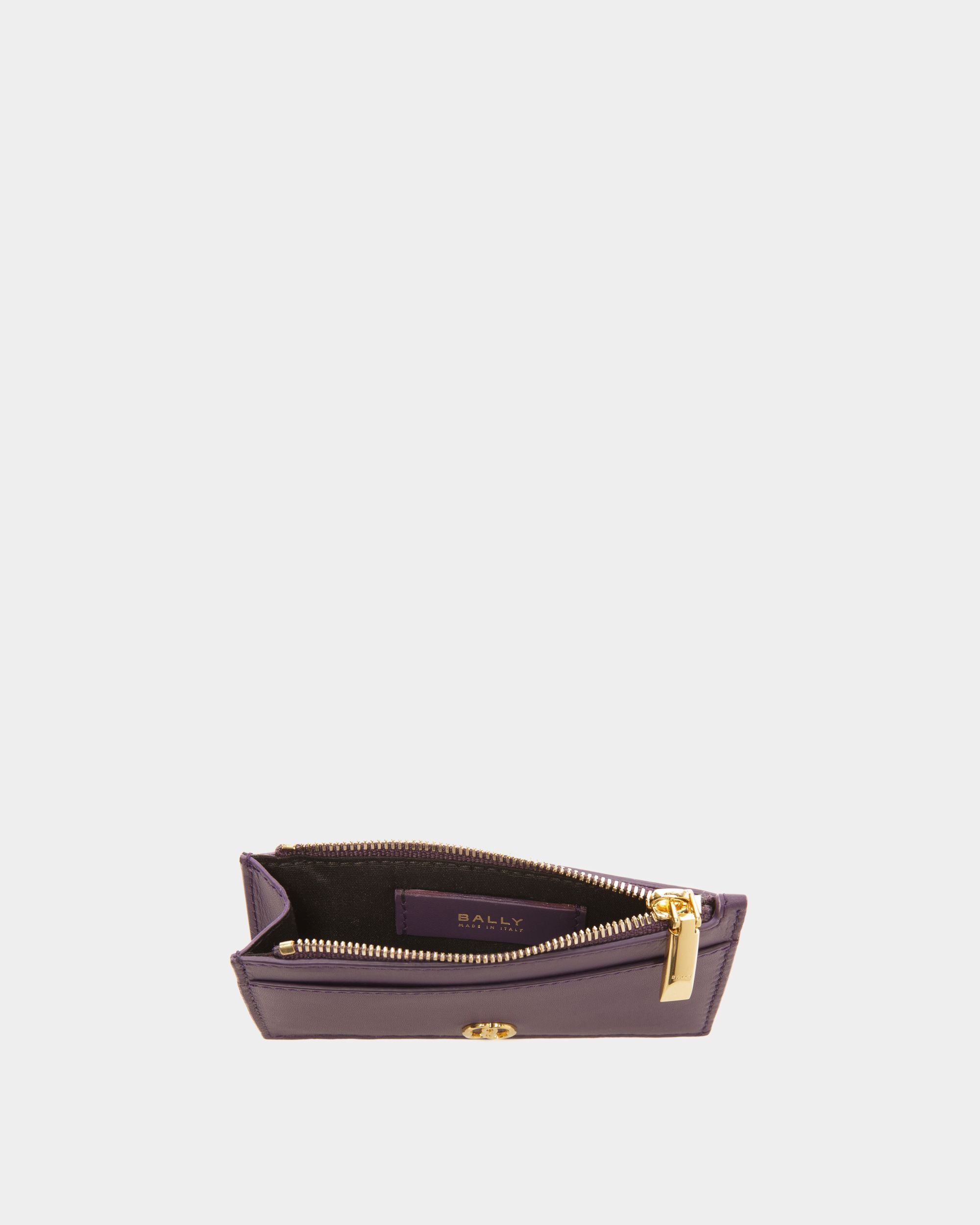 Emblem Visitenkartenetui Aus Leder in Orchidee - Damen - Bally - 03