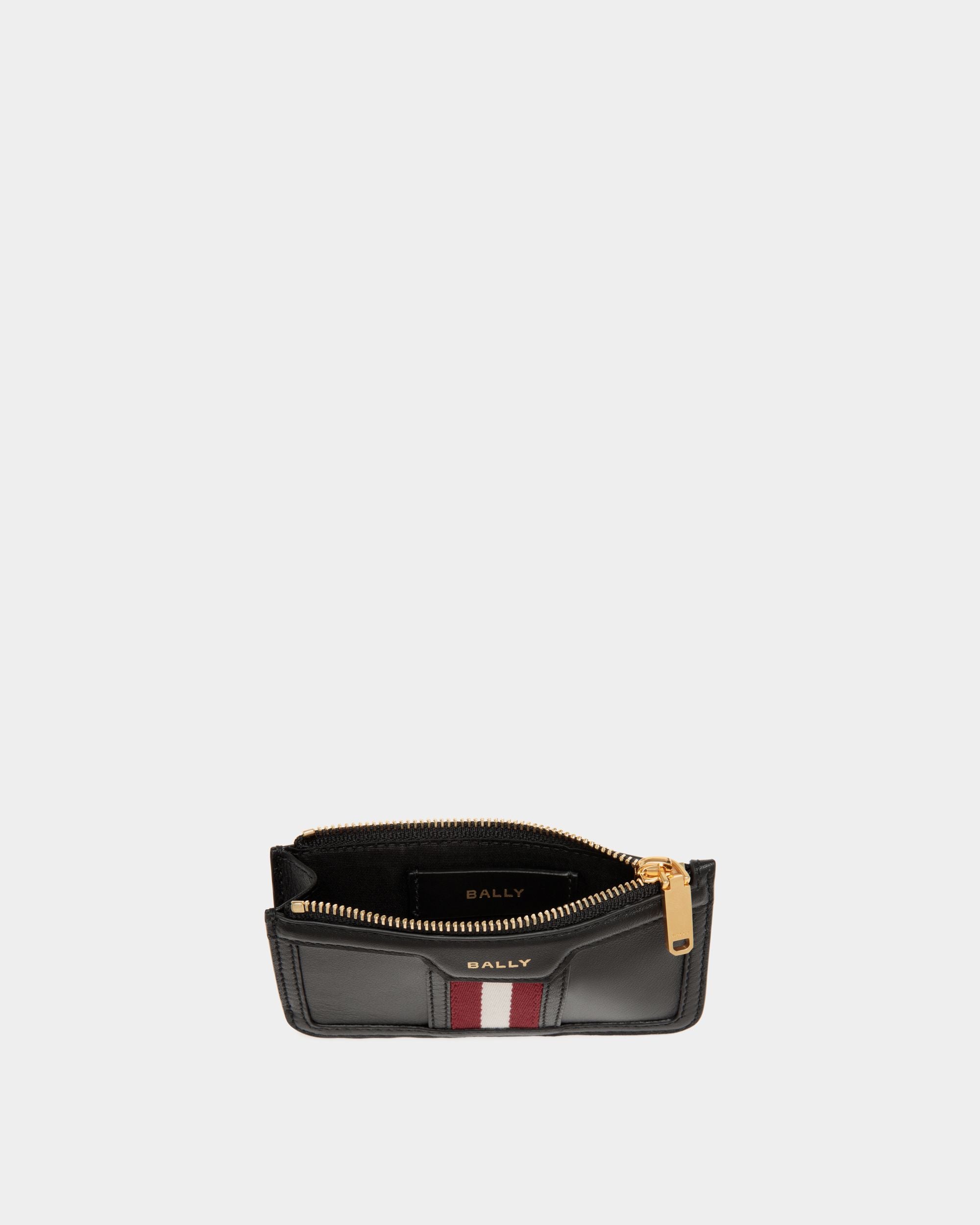 Code Kartenetui Mit Reißverschluss Aus Leder In Schwarz - Damen - Bally - 03