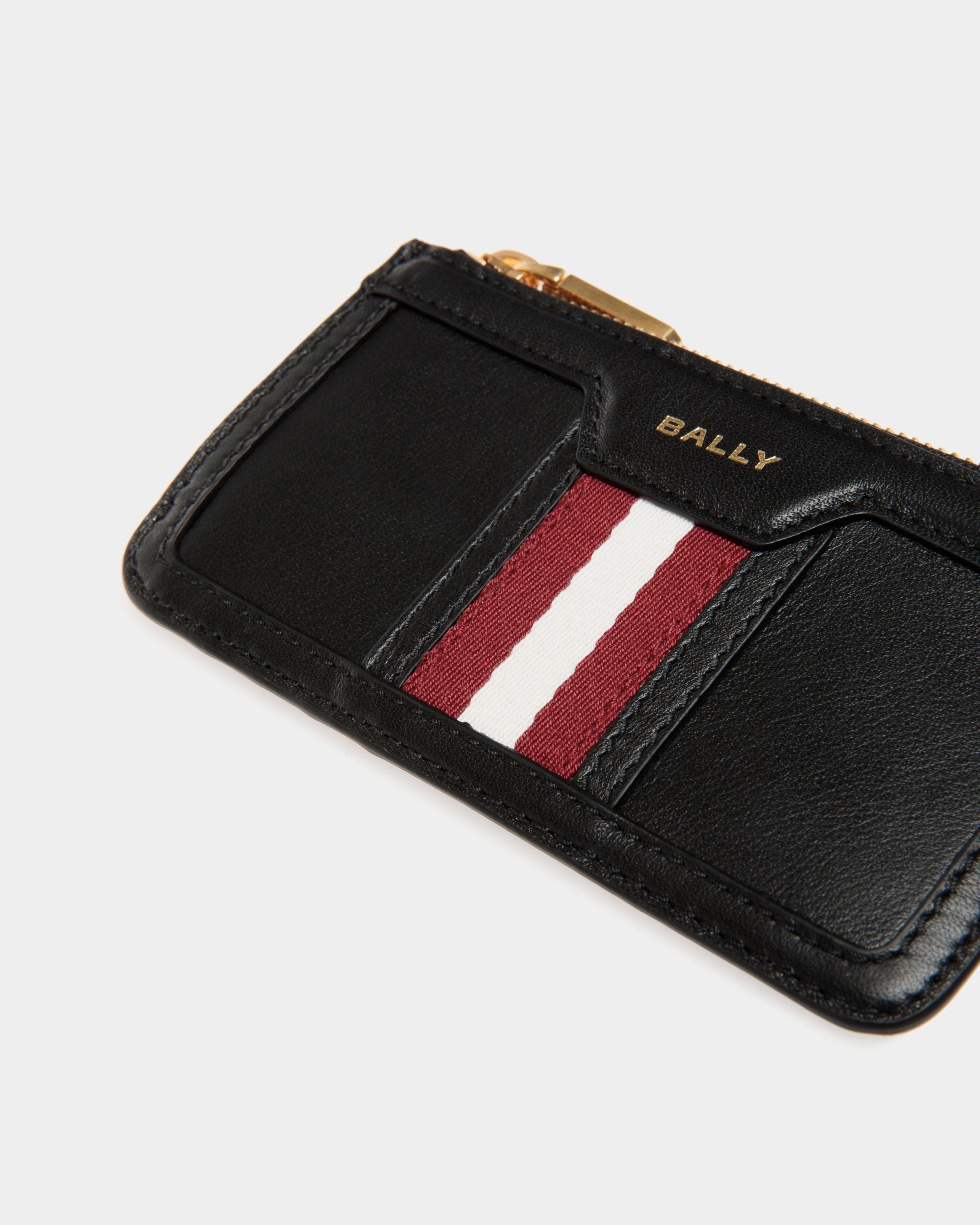 Code Kartenetui Mit Reißverschluss Aus Leder In Schwarz - Damen - Bally - 04