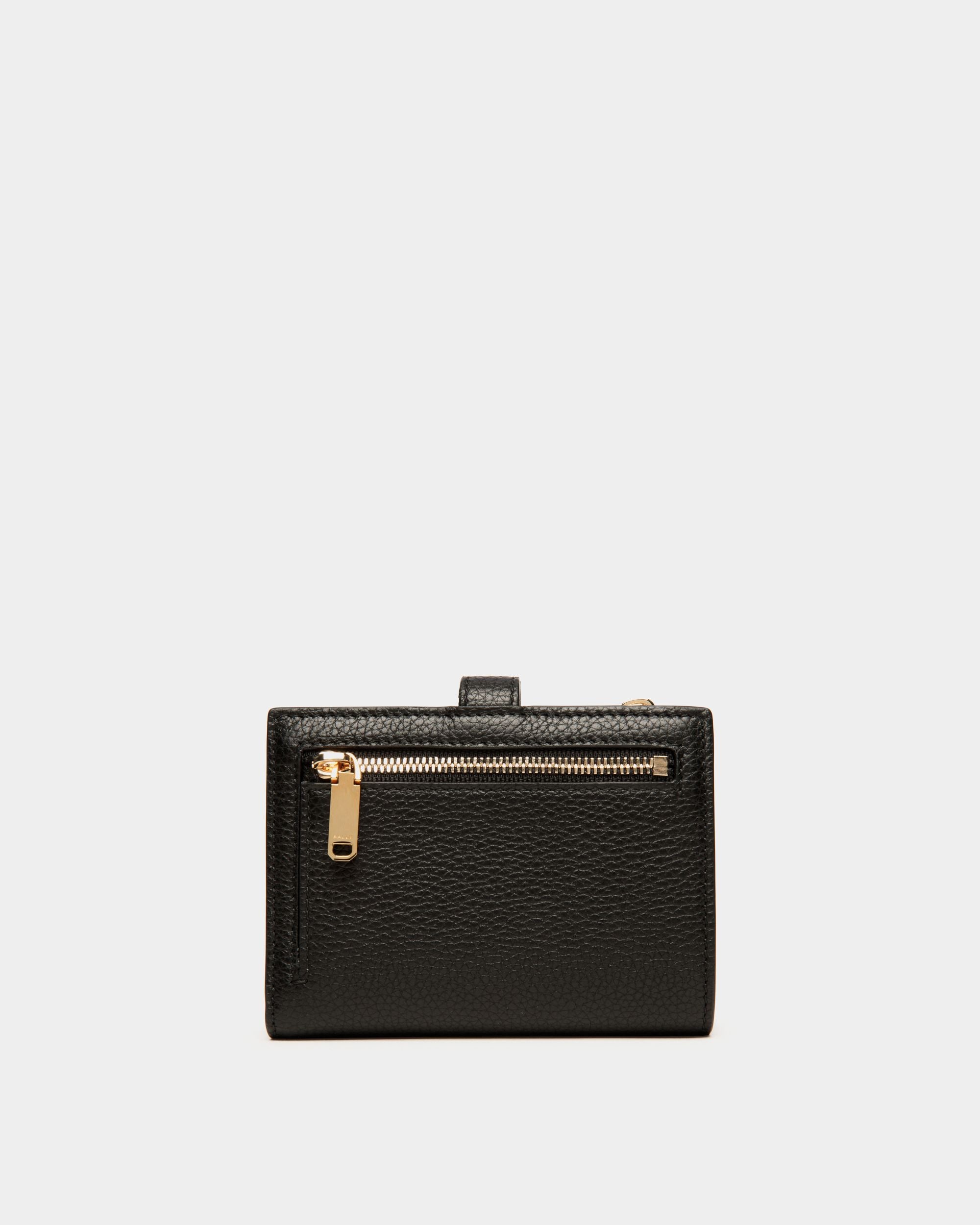Lock Me Geldbörse Aus Genarbtem Leder In Schwarz - Damen - Bally - 02