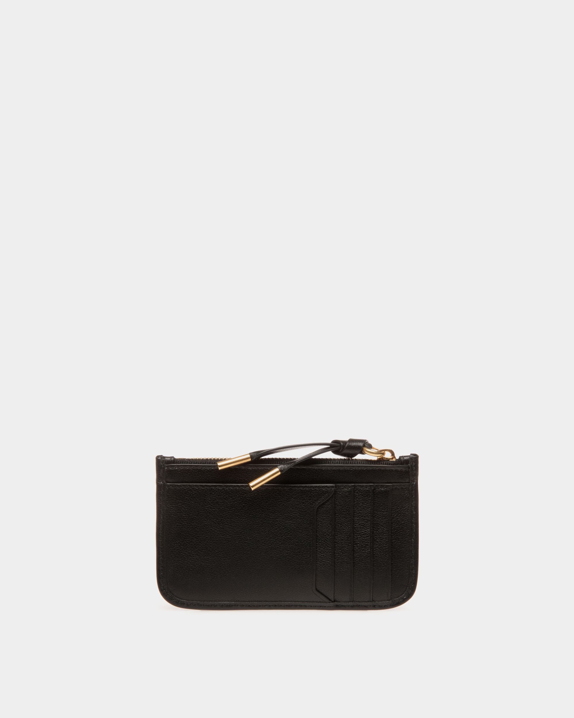 Bally Essential Kartenetui Mit Reißverschluss Aus Schwarzem Leder - Damen - Bally - 02