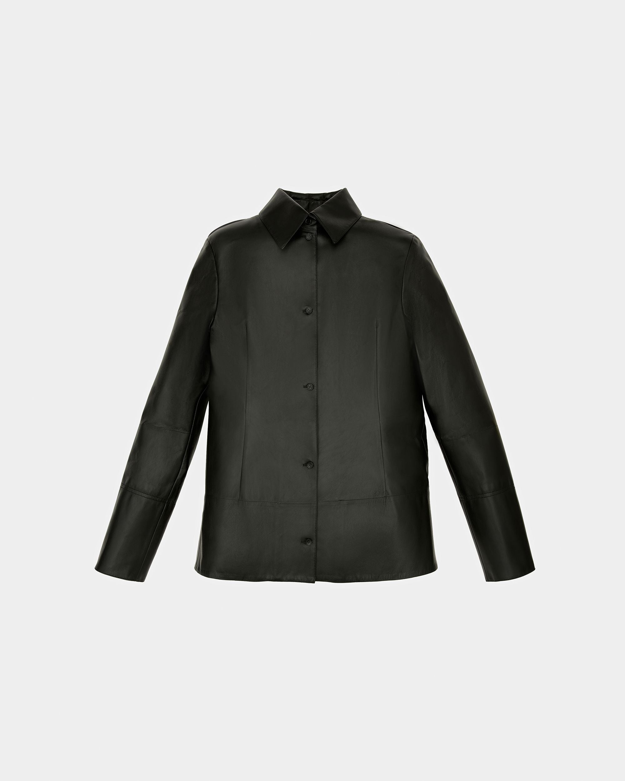 Lederhemd Lederhemd In Schwarz - Damen - Bally - 01