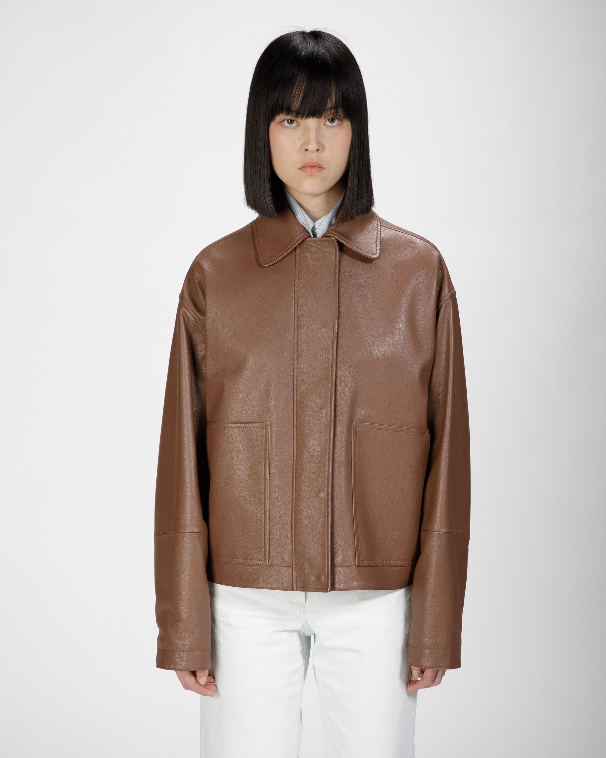 Lederjacke In Braun - Damen - Bally - 01