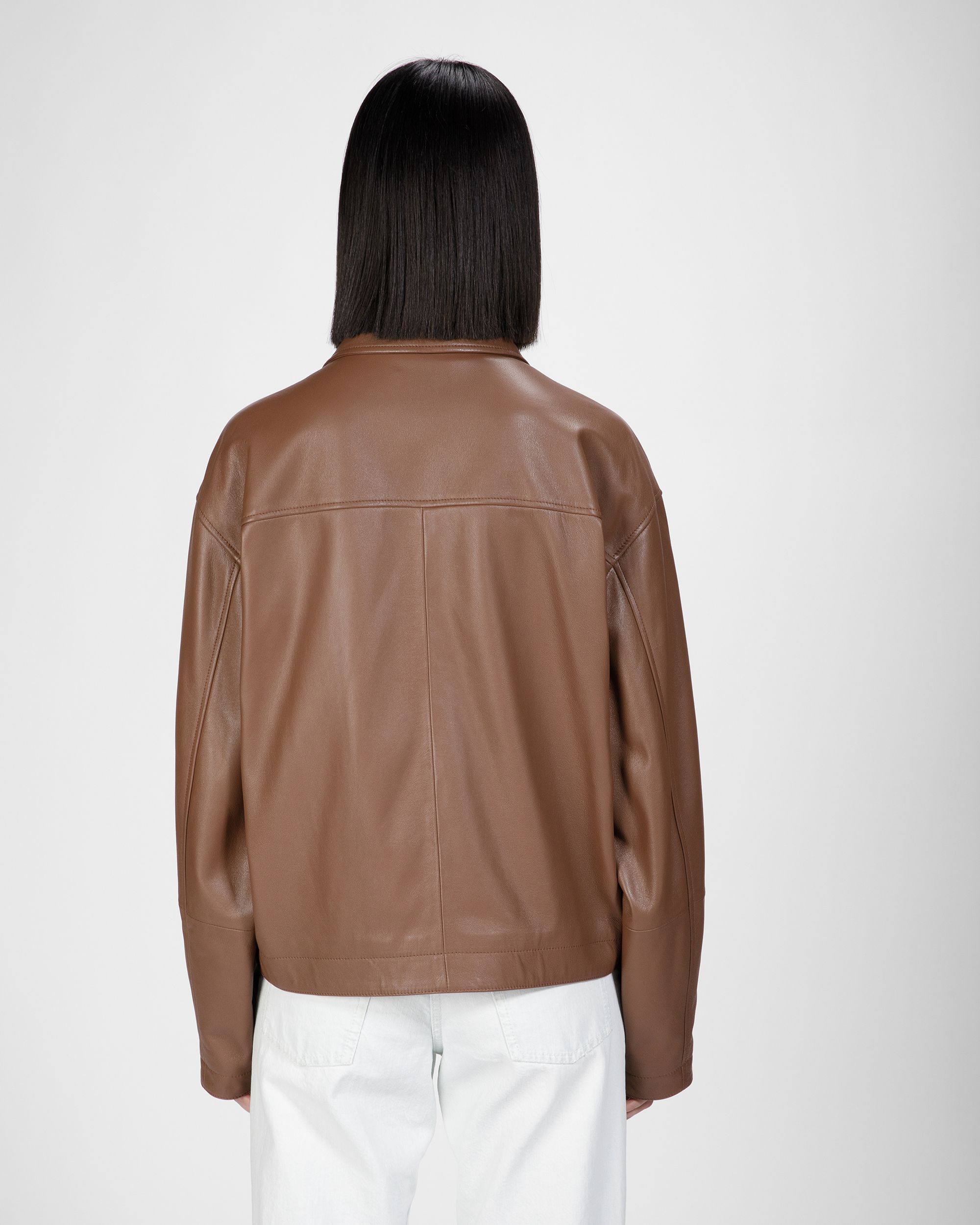 Lederjacke In Braun - Damen - Bally - 02