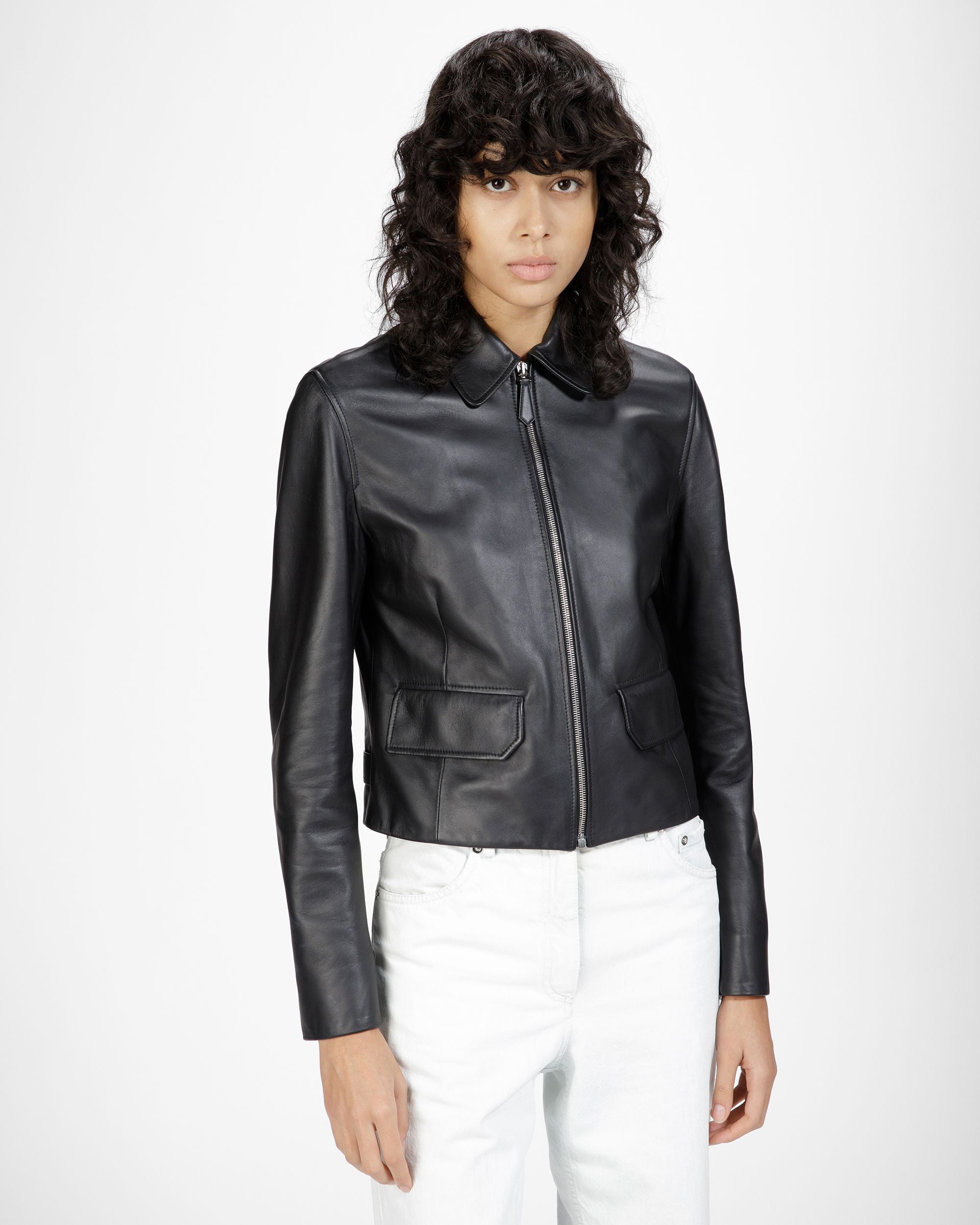 Lederjacke Lederjacke In Schwarz - Damen - Bally - 02