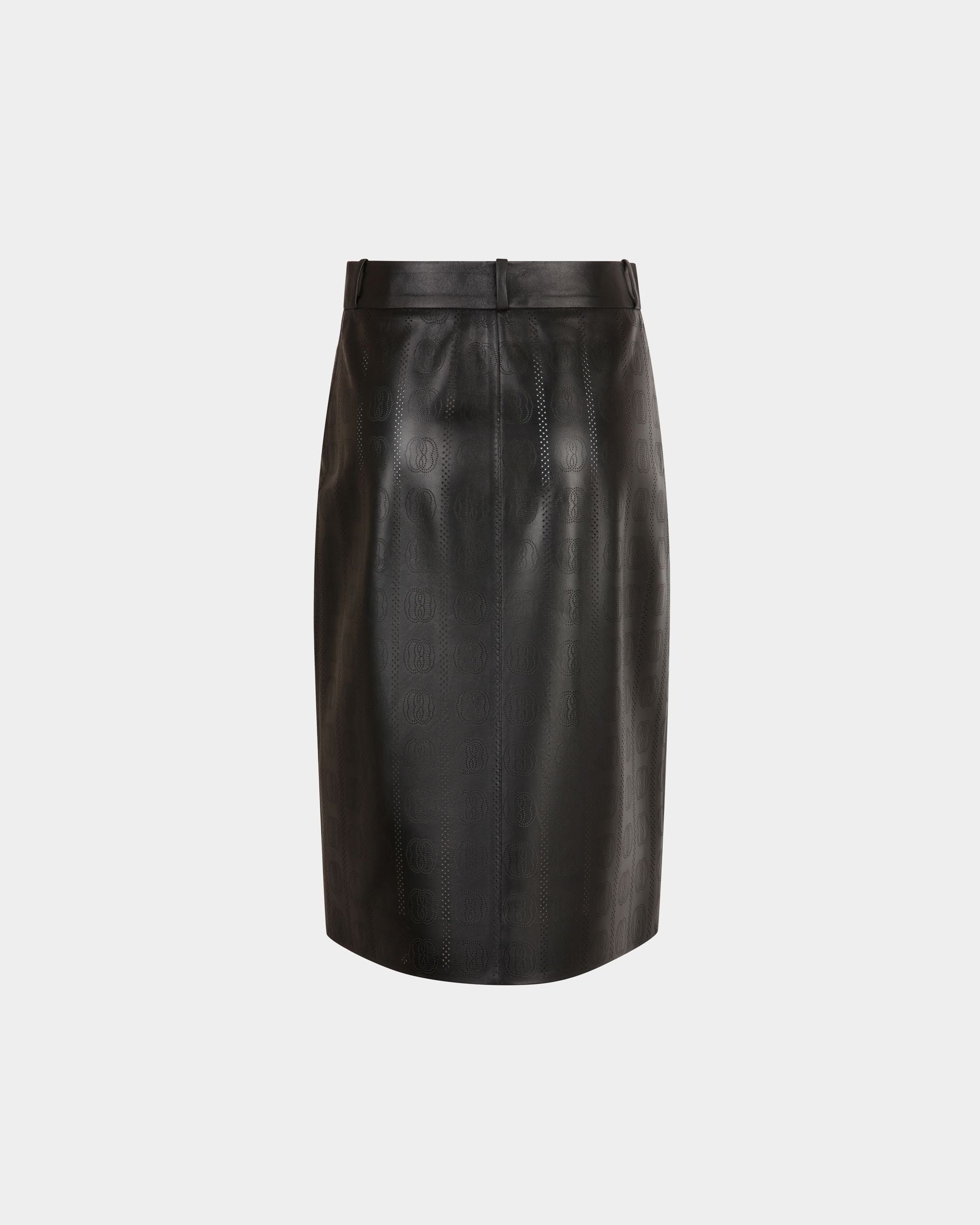 Midirock Aus Leder In Schwarz - Damen - Bally - 07