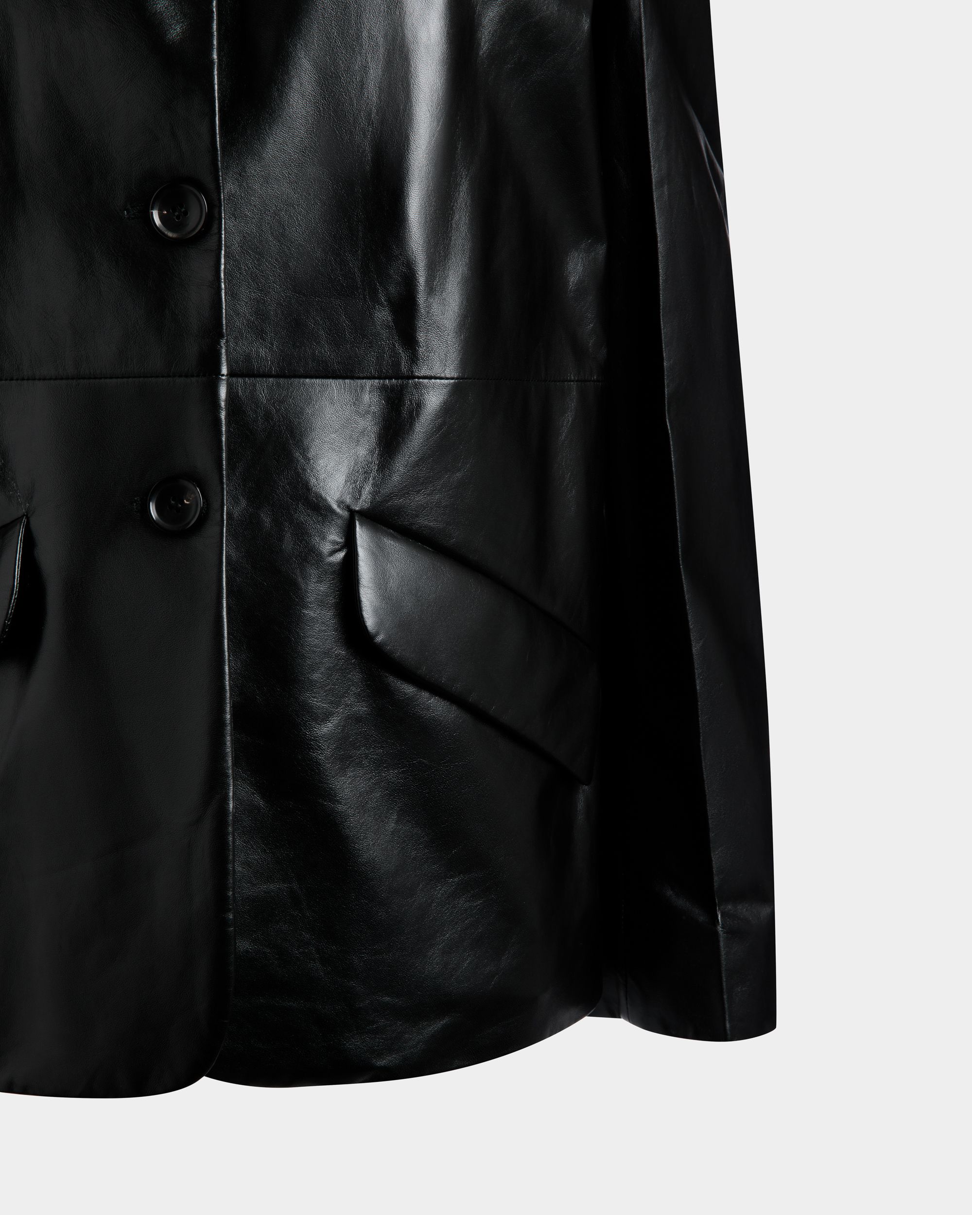 Leather Jacket In Black Leather - Damen - Bally - 02