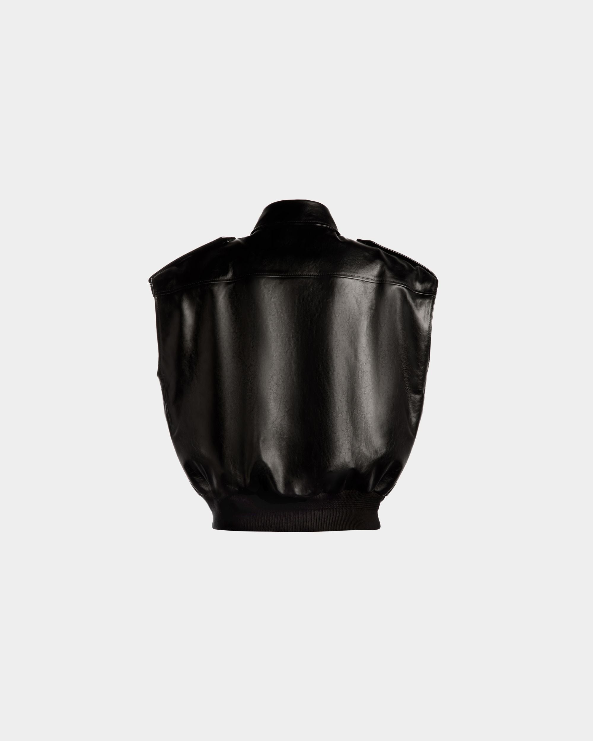 Weste Aus Leder In Schwarz - Damen - Bally - 07