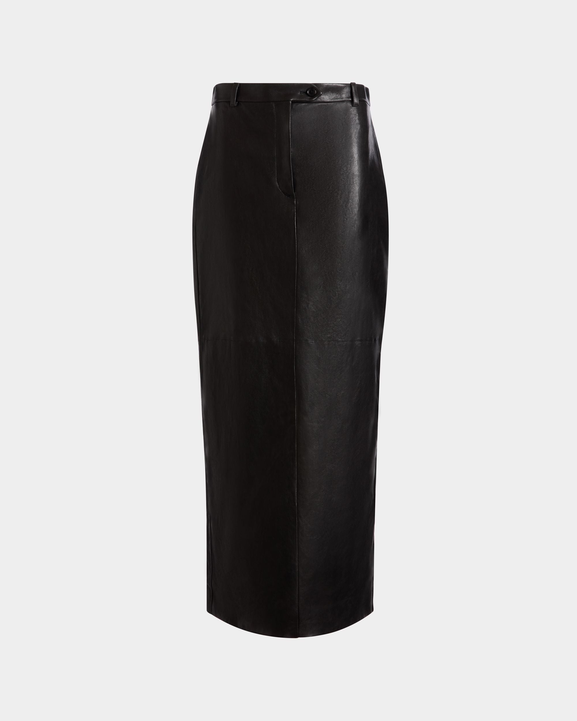 Langer Rock Aus Leder In Schwarz - Damen - Bally - 01