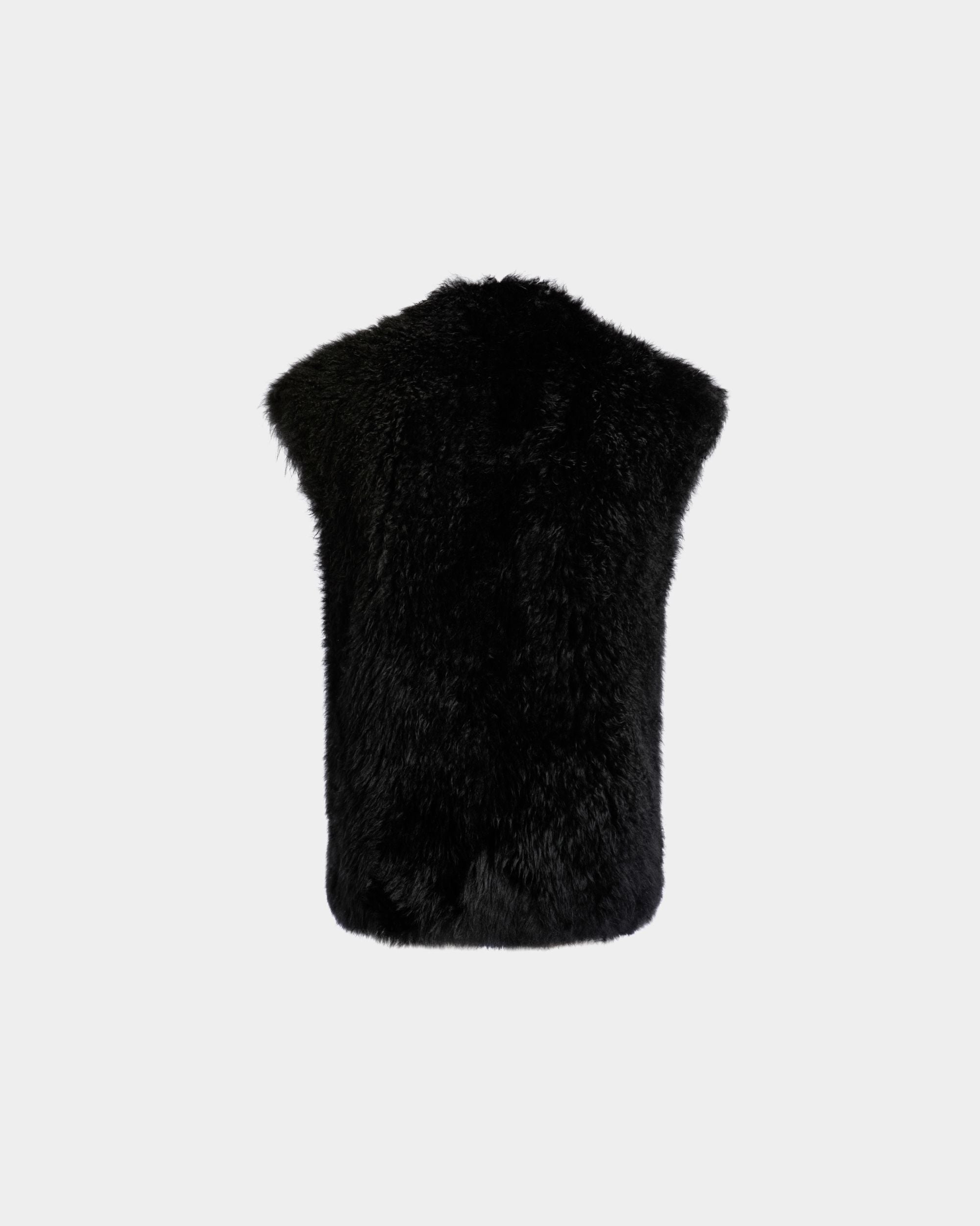 Winter Capsule Weste Aus Schwarzem Schaffell - Damen - Bally - 07