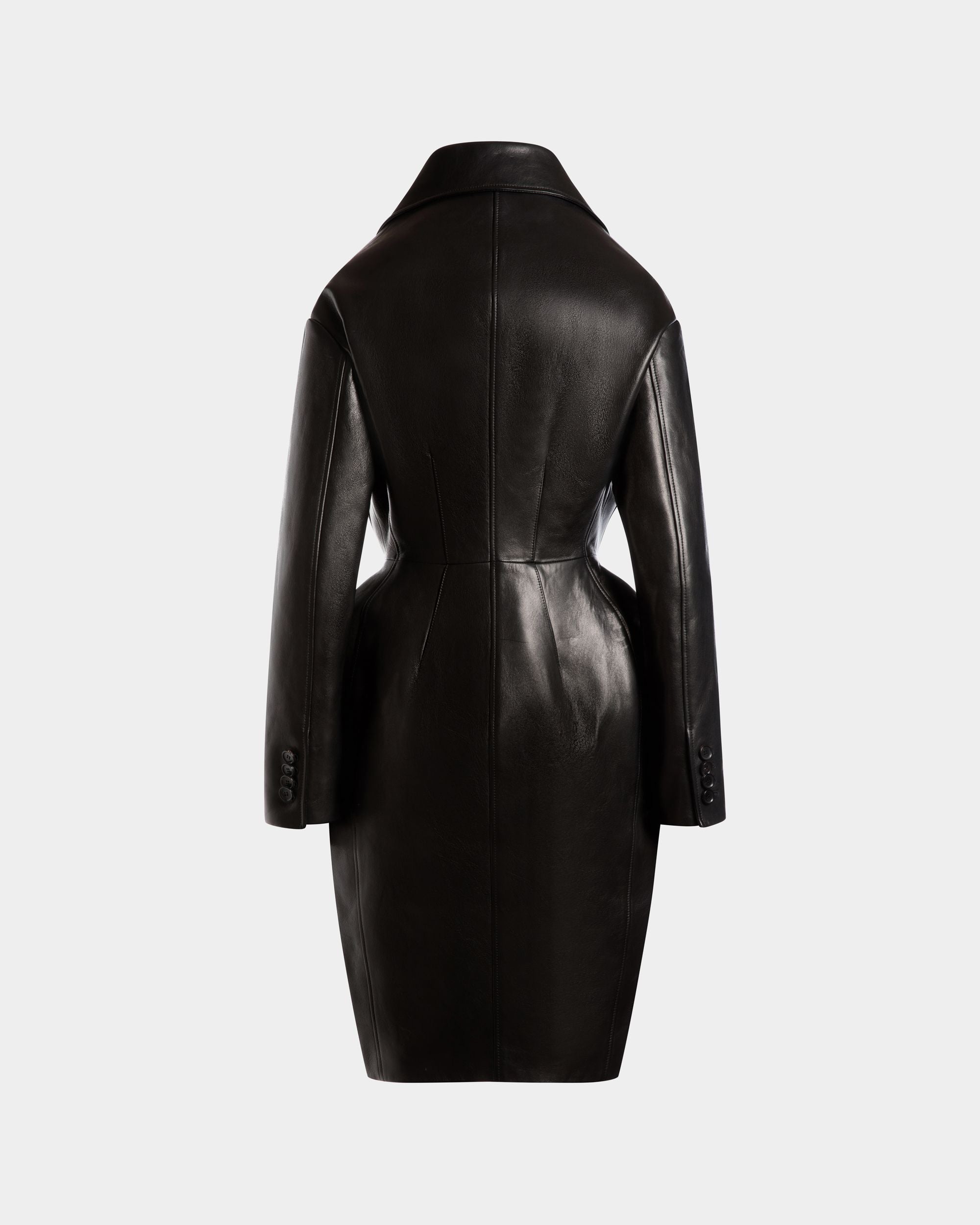 Mantel Aus Leder In Schwarz - Damen - Bally - 07