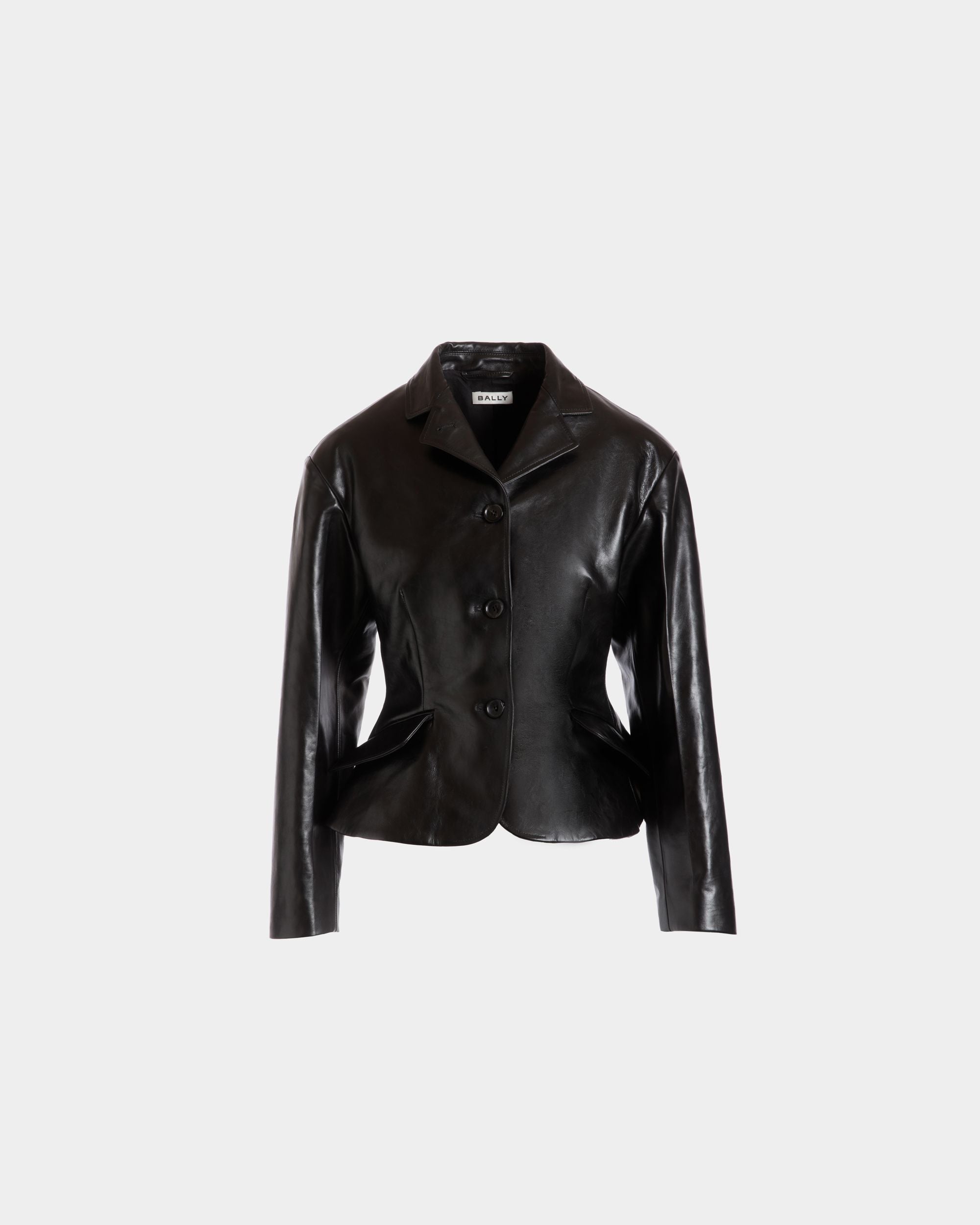 Blazer Aus Schwarzem Leder - Damen - Bally - 01