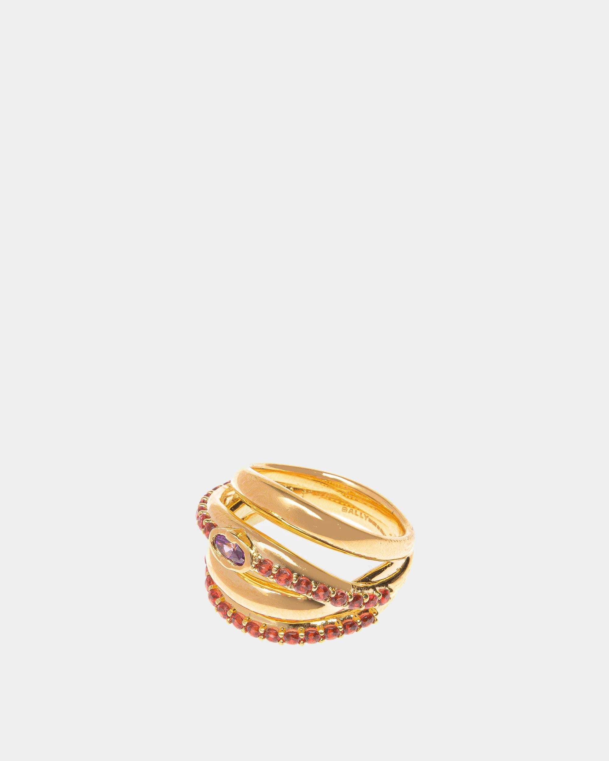 Evening Ring Aus Goldfarbenem Messing - Damen - Bally - 01