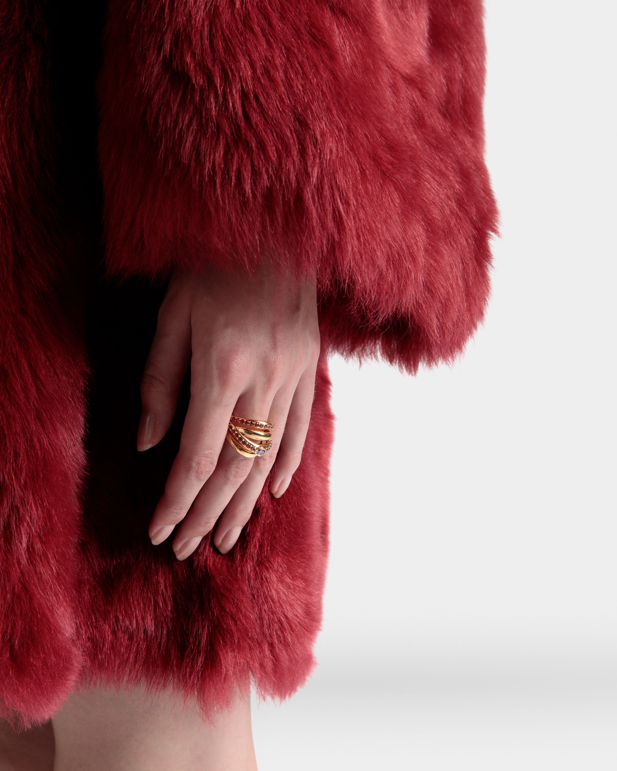 Evening Ring Aus Goldfarbenem Messing - Damen - Bally - 02