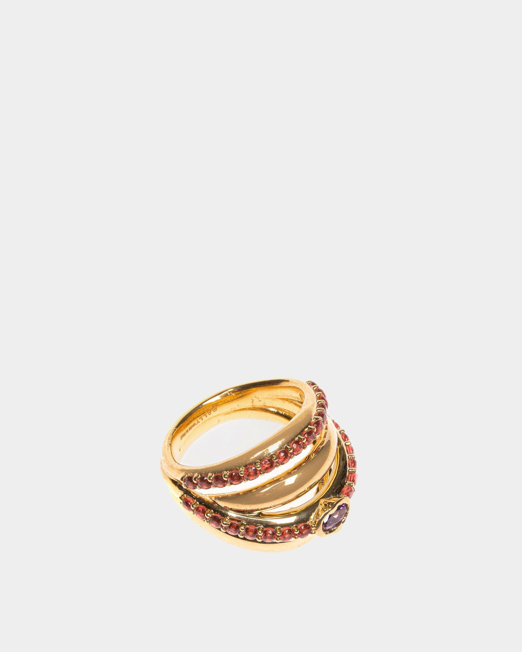 Evening Ring Aus Goldfarbenem Messing - Damen - Bally - 03