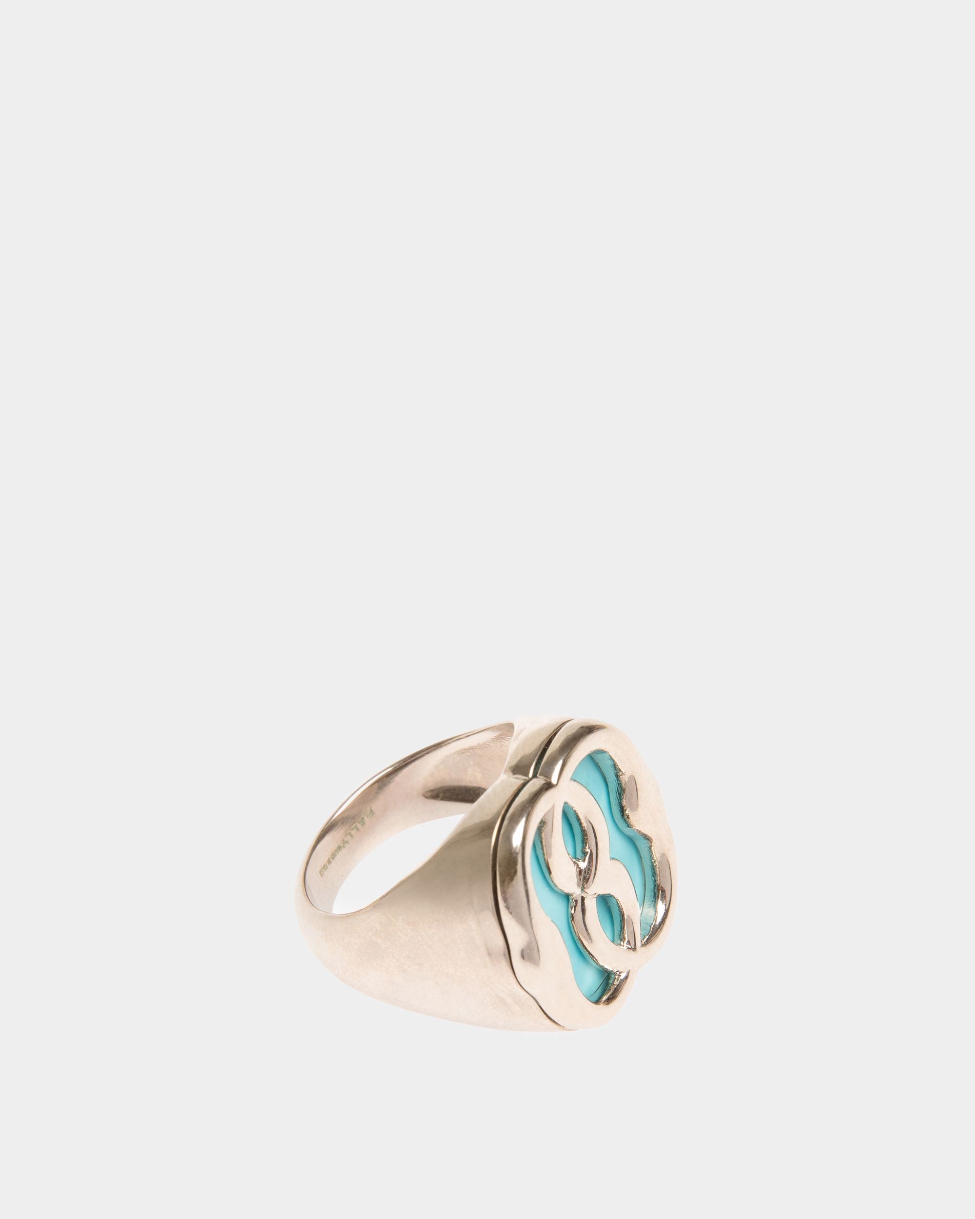 Emblem Ring Aus Gehämmertem Palladium - Damen - Bally - 01