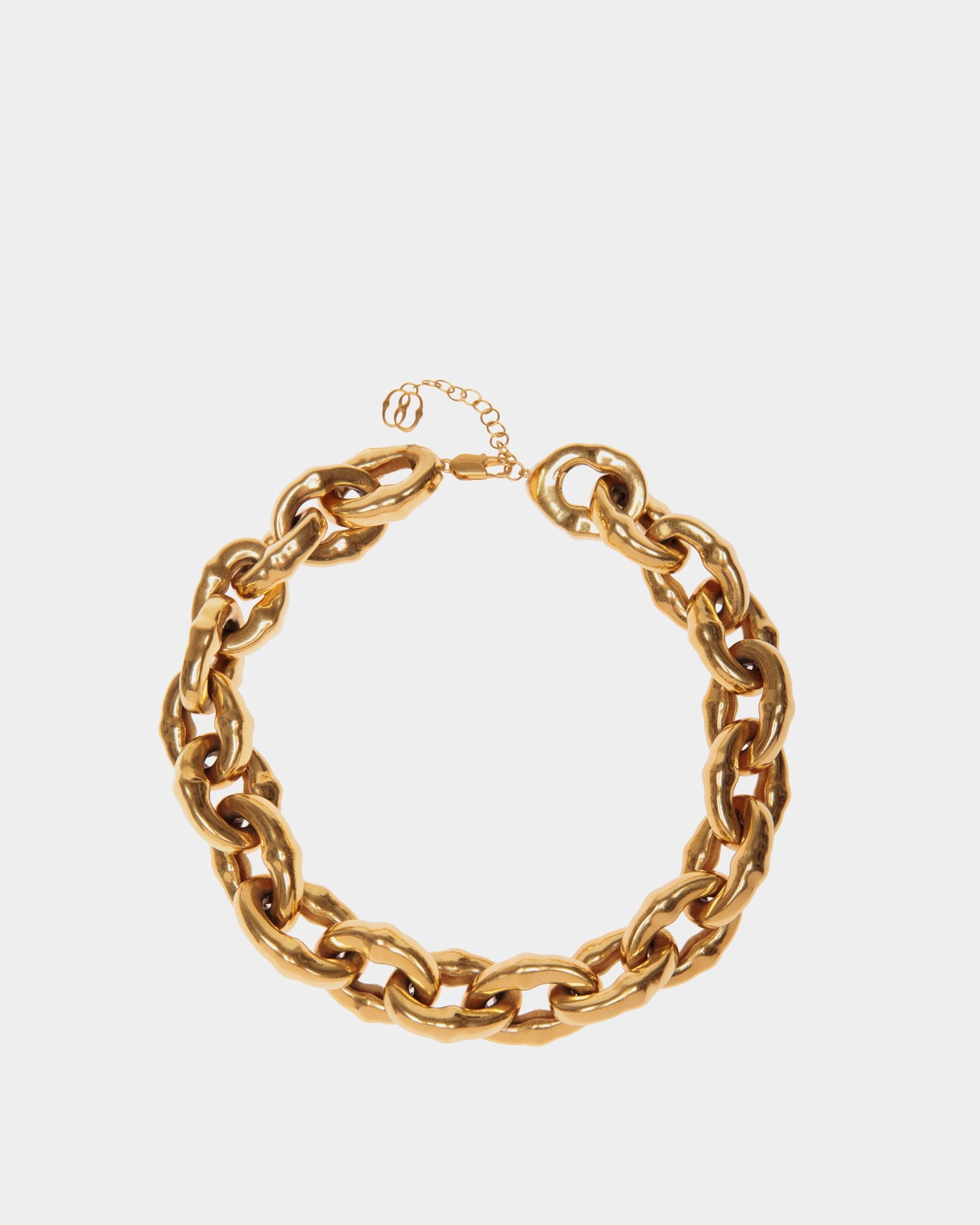 Chain Choker Gehämmert Goldfarben - Damen - Bally - 01