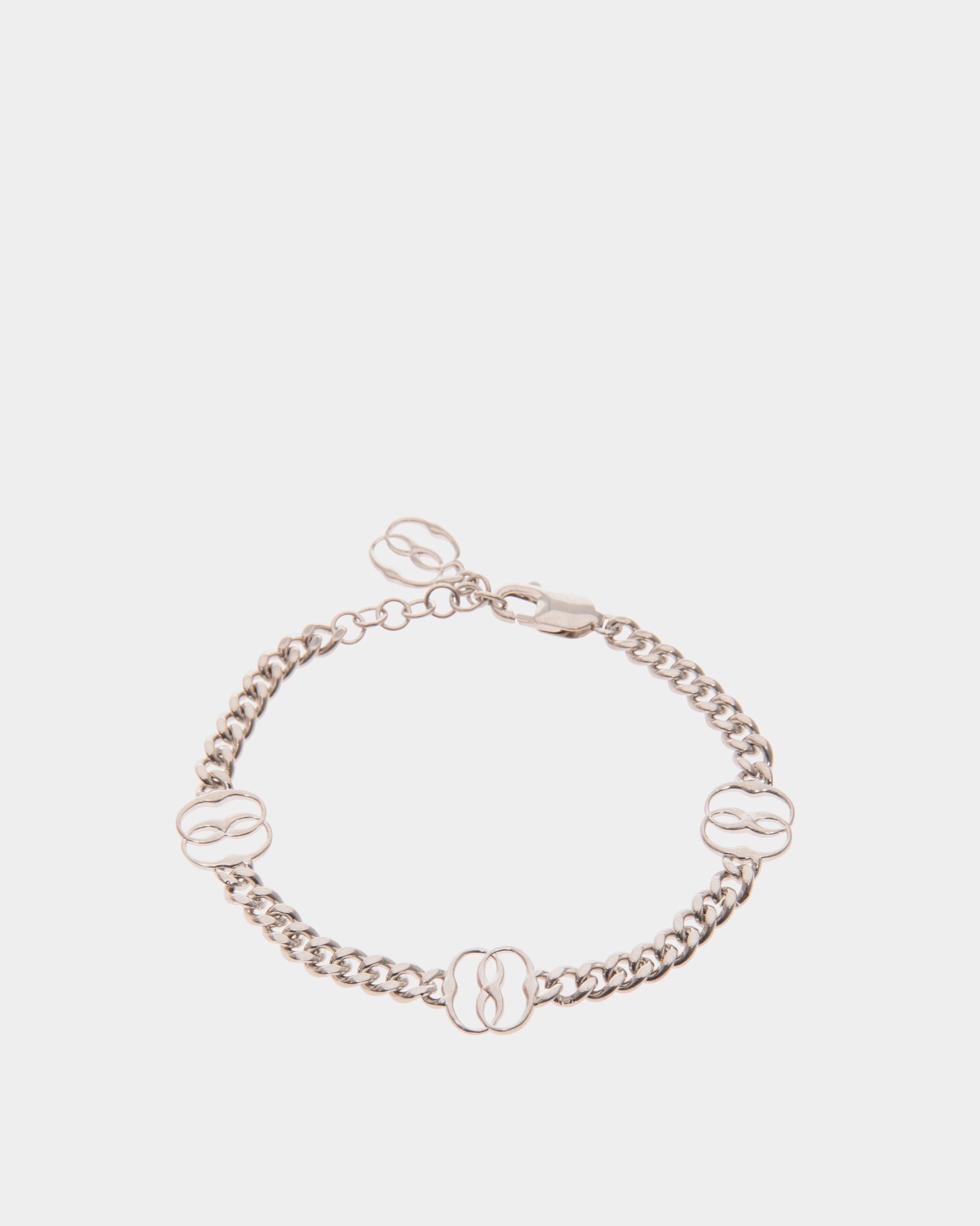 Emblem Armband Aus Silberfarbenem Ecobrass - Damen - Bally - 01