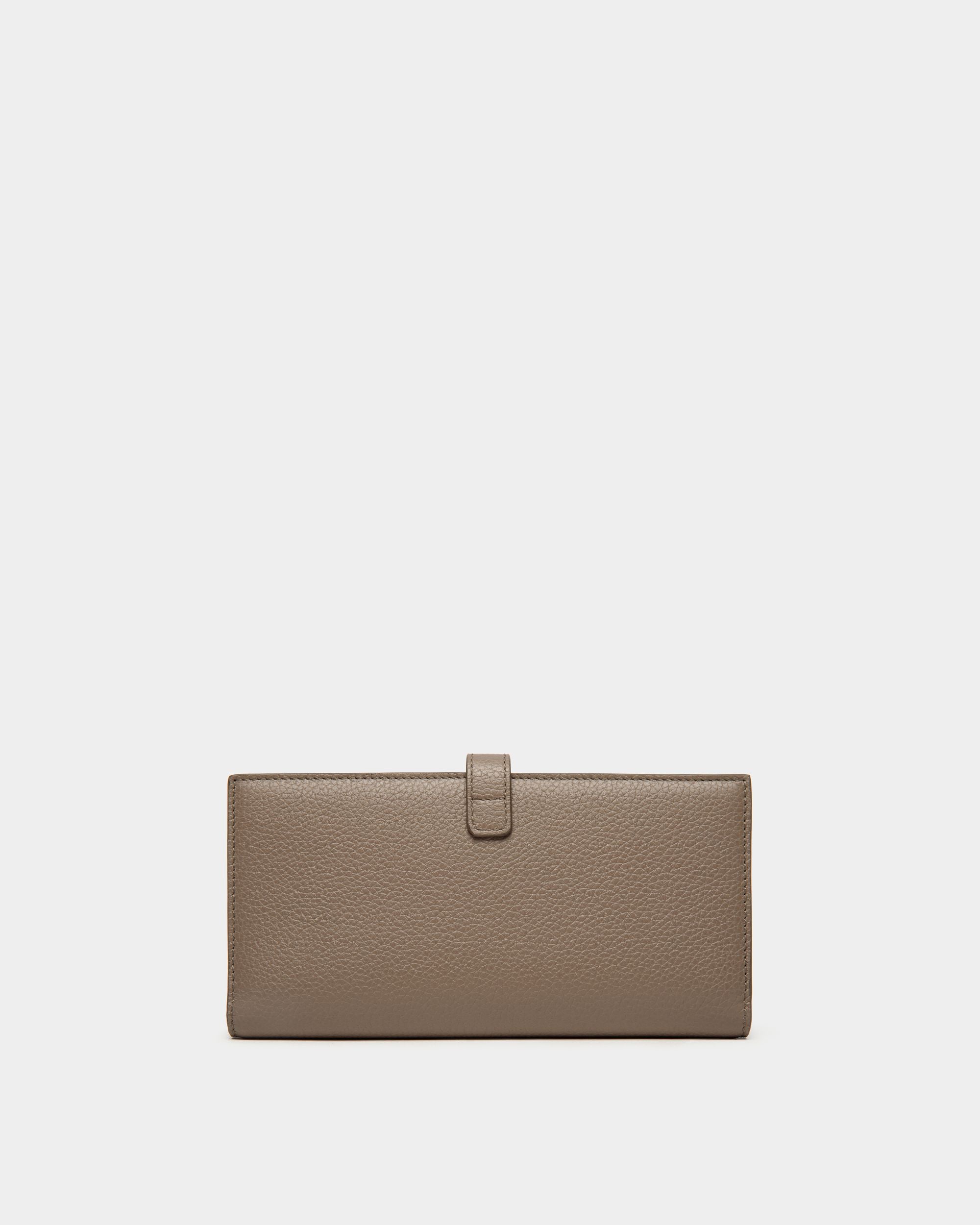 Lange Lock Me Geldbörse Aus Genarbtem Leder In Taupe - Damen - Bally - 02