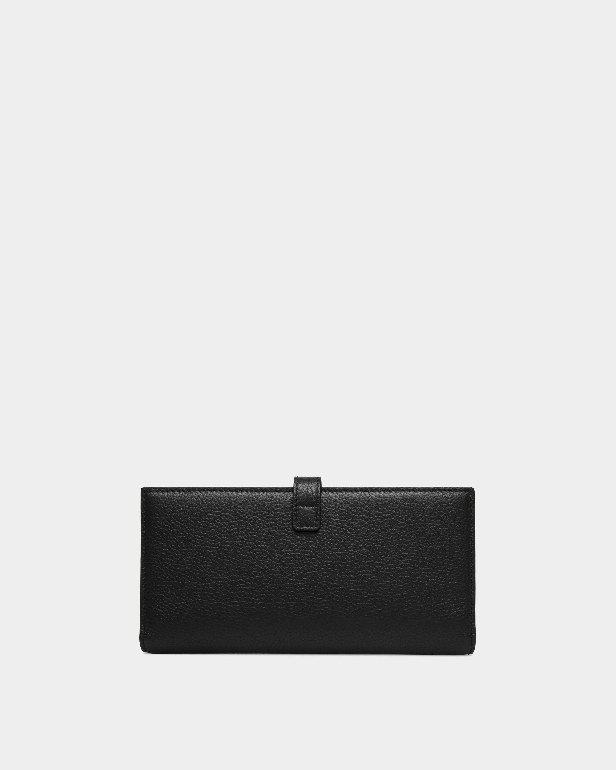 Lock Me Geldbörse Aus Genarbtem Leder In Schwarz - Damen - Bally - 02