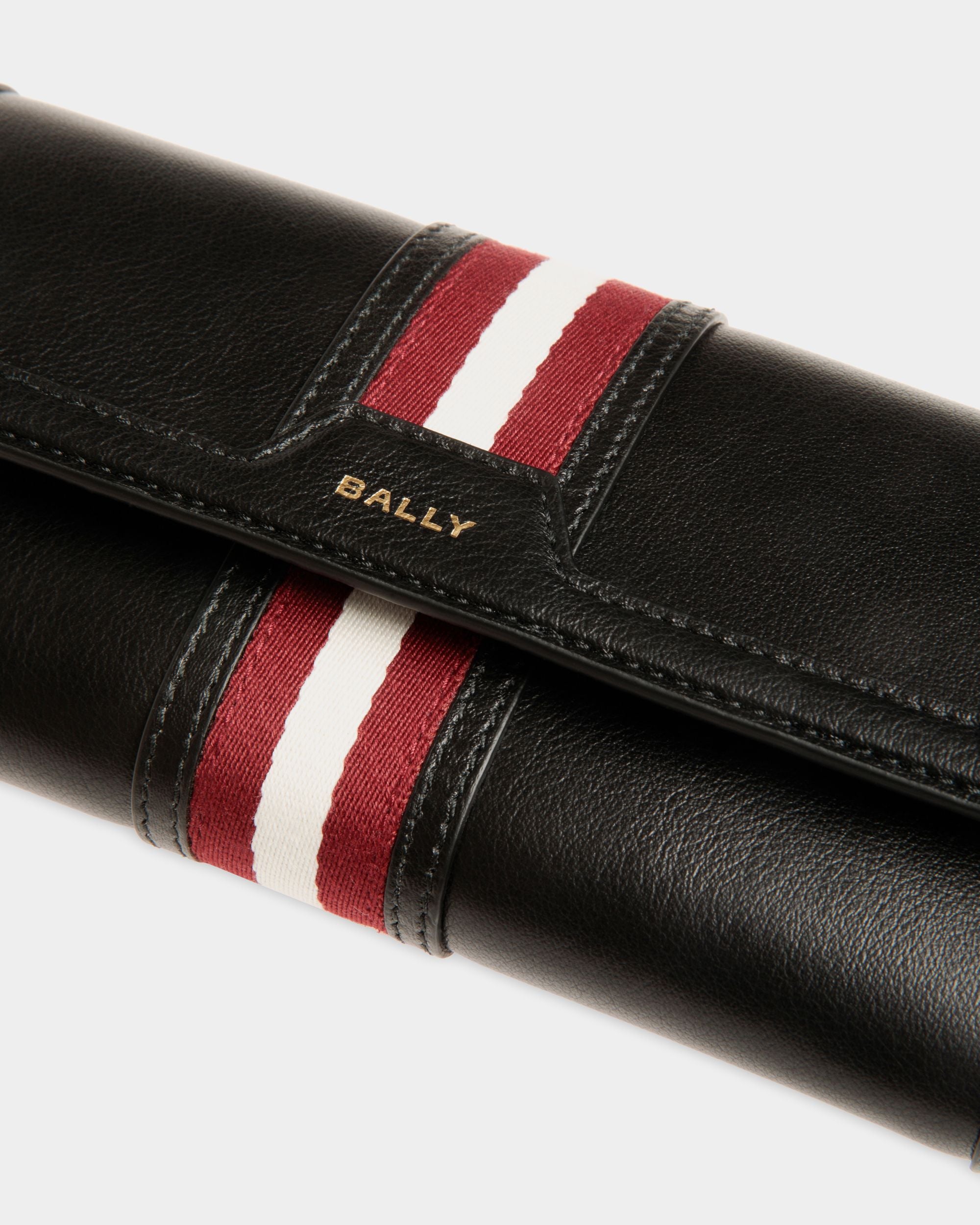 Lange Code Geldbörse Aus Schwarzem Leder - Damen - Bally - 04