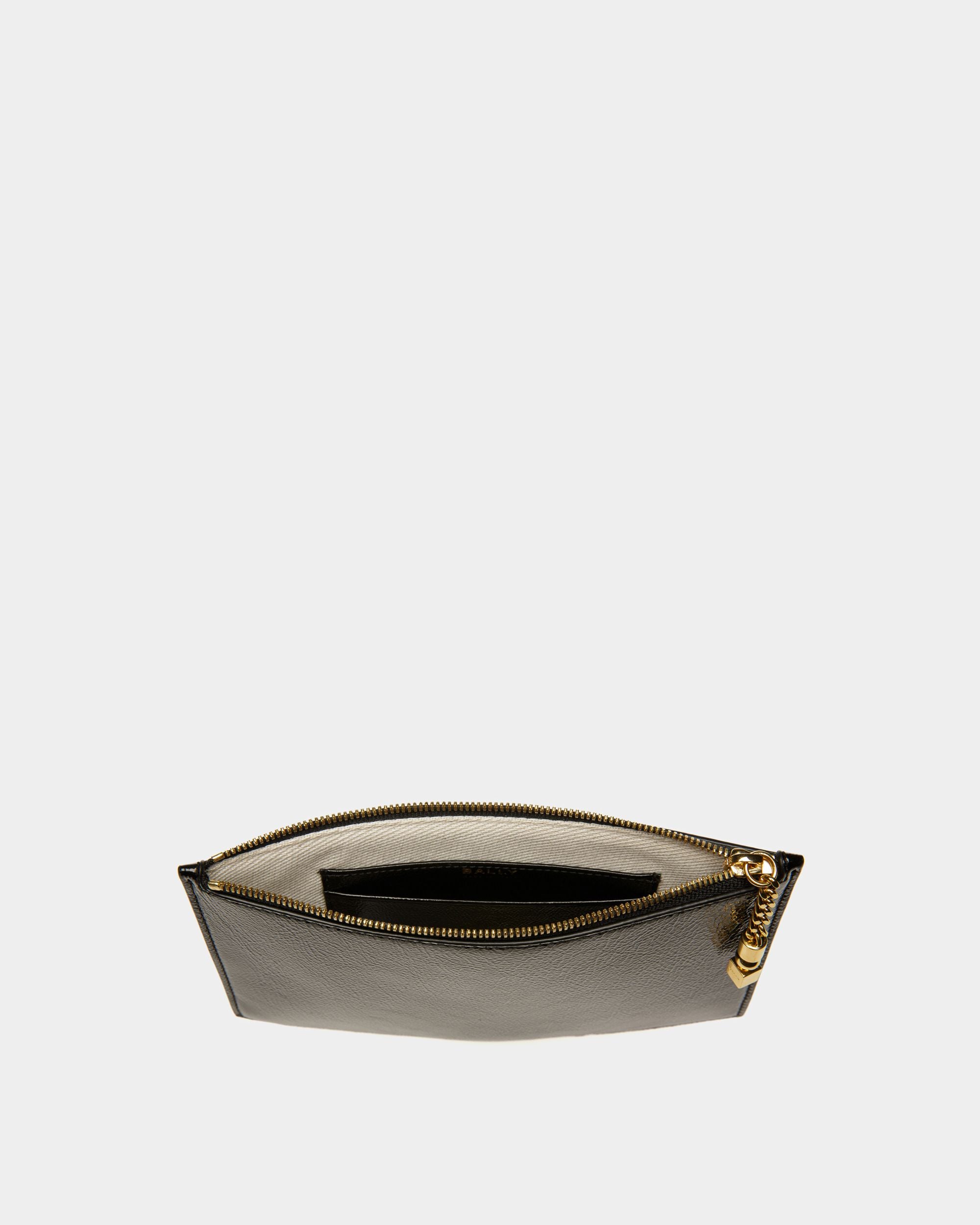 Block Pochette Aus Leder In Schwarz - Damen - Bally - 03
